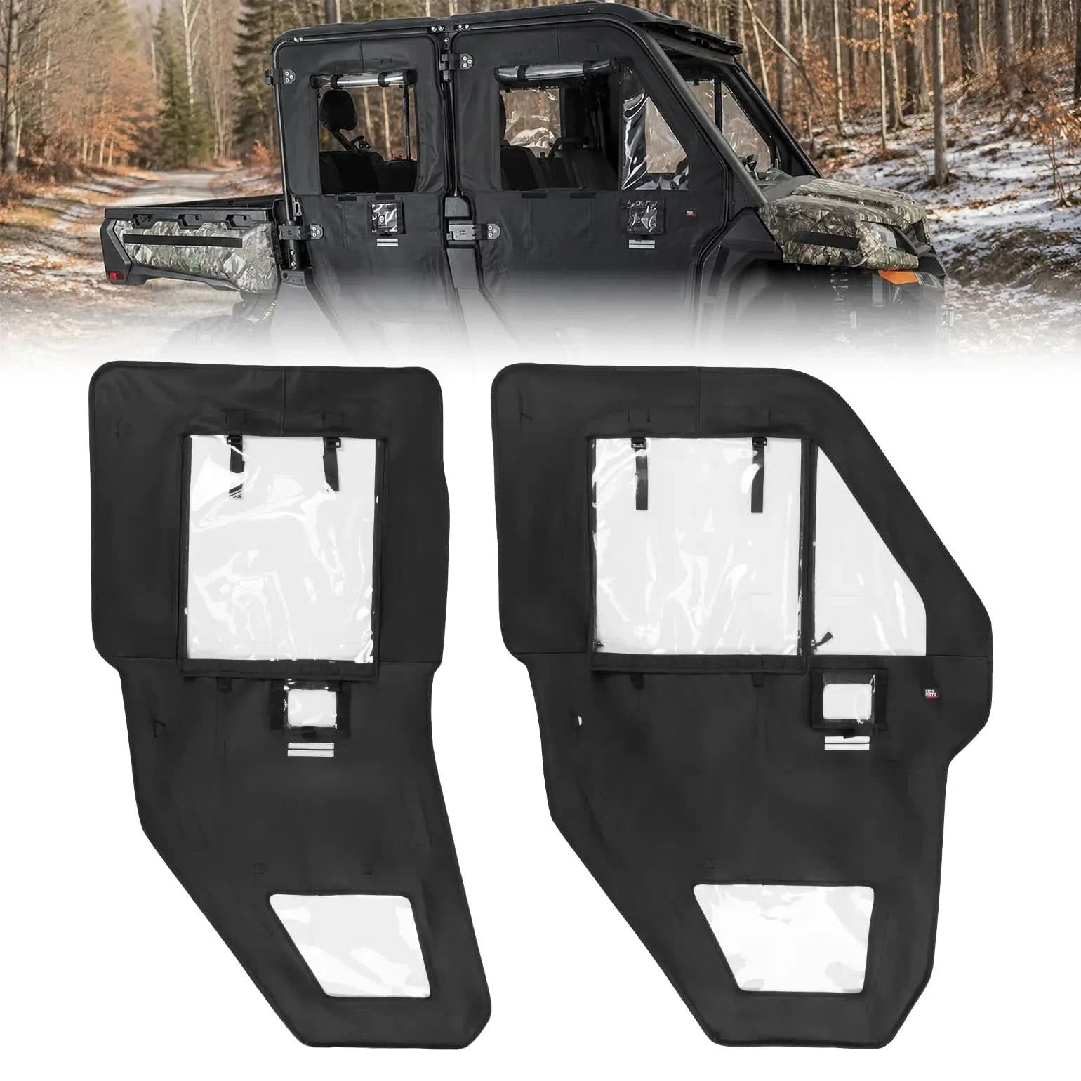 Kemimoto UTV Doors with Steel Frame For CFMOTO Uforce 1000 XL - $1369.99 at Kemimoto.com