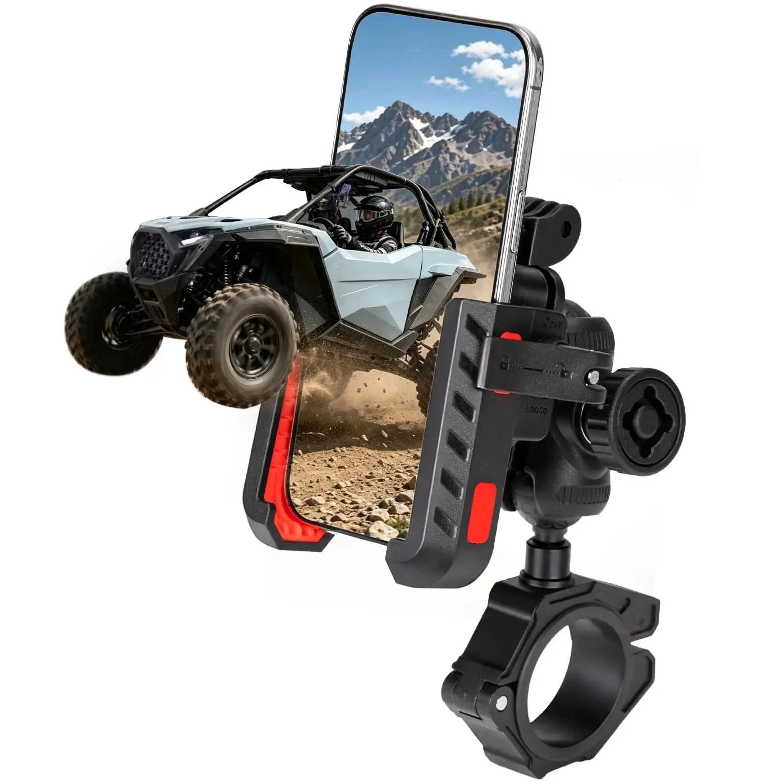 Kemimoto UTV Phone Mount Fit for 1.75"-2" Roll Cage,X3/RZR/Ranger - $39.99 at Kemimoto.com