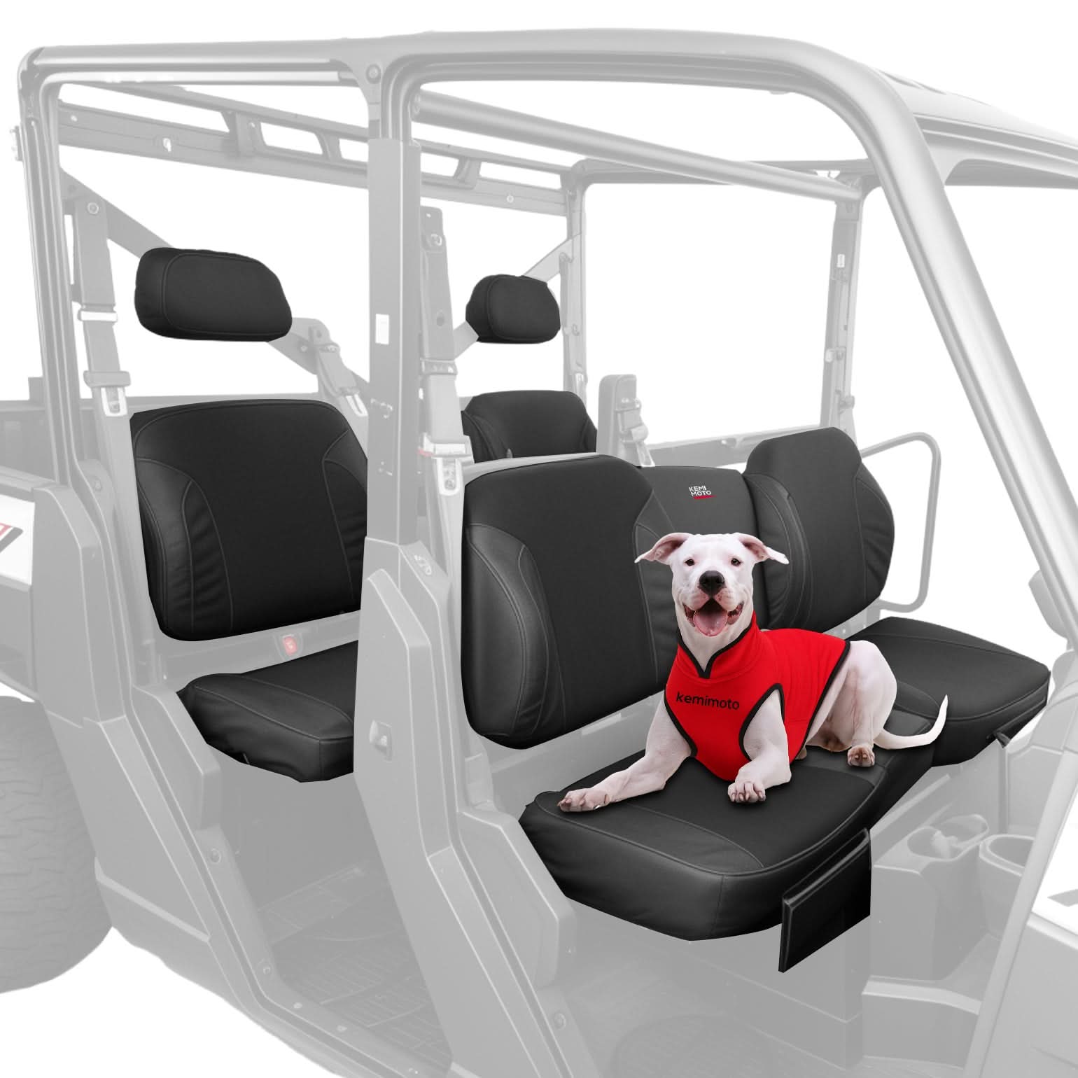 Kemimoto UTV Wingback Seat Cover Set for Polaris Ranger Crew XP 1000 - $139.99 at Kemimoto.com