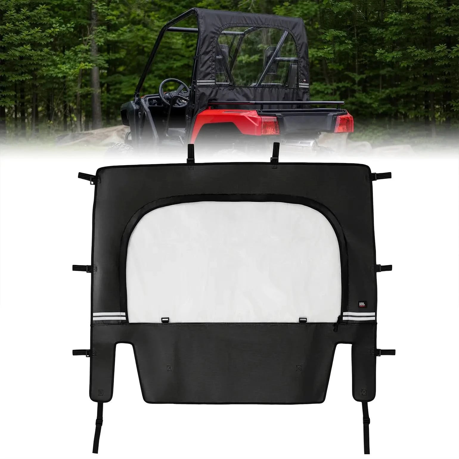 Kemimoto UTV Soft Rear Windshield For Honda Pioneer 500/520 - $99.99 at Kemimoto.com