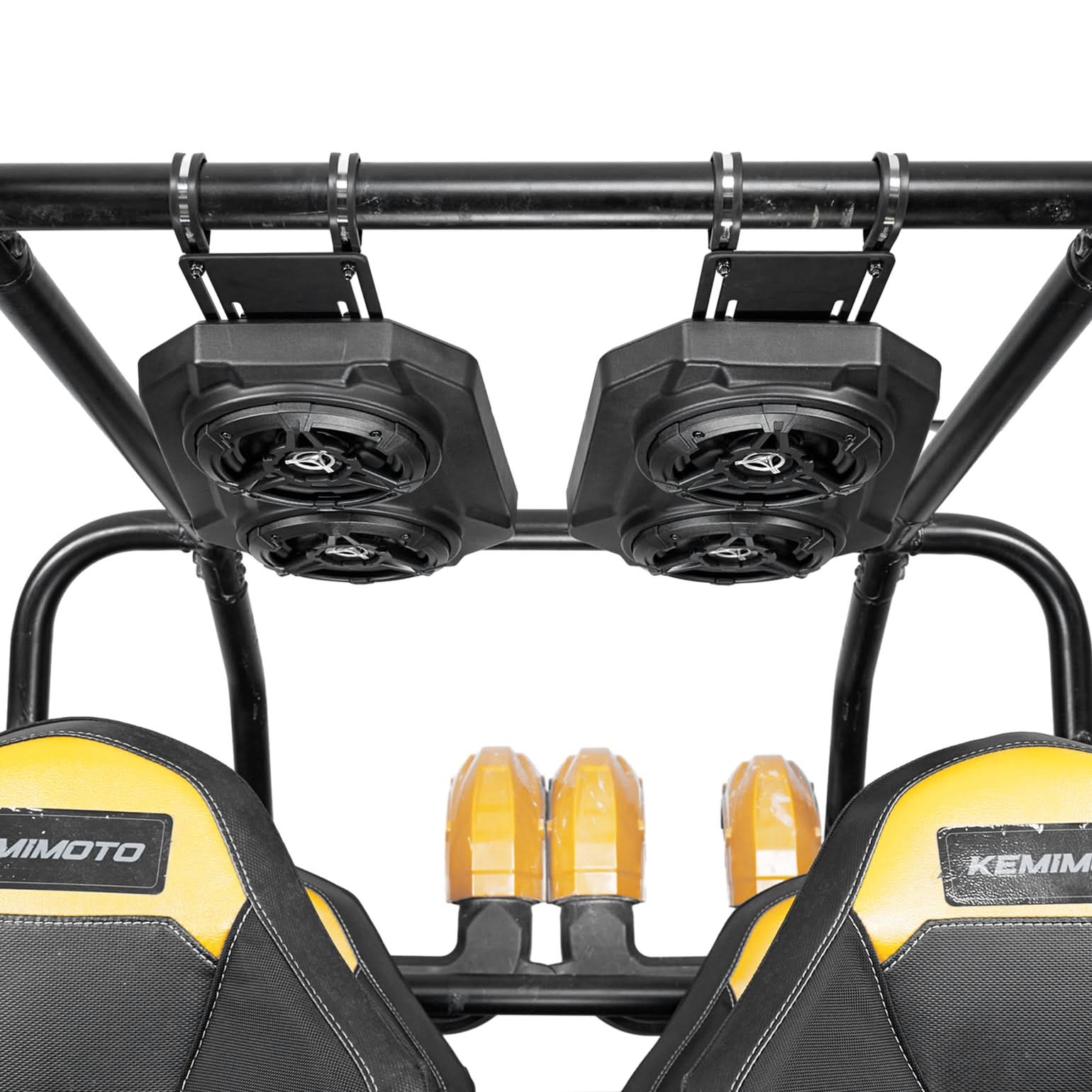 6.5'' UTV Bluetooth Sound System Speakers for Can Am Maverick X3/ RZR w/ 1.625''-1.9'' Roll Bar