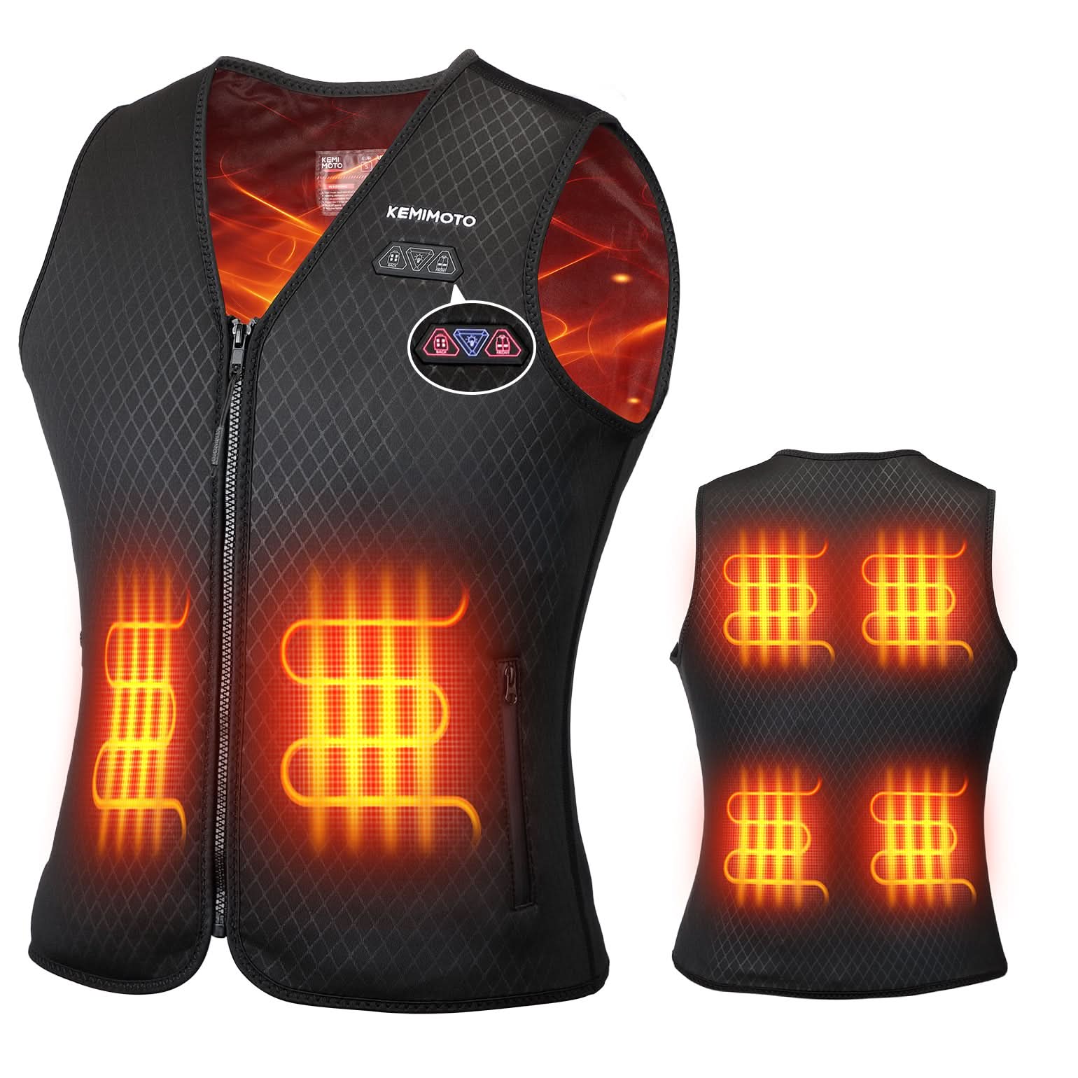 Kemimoto Women’s 6-Zone Heating Heated Vest with Battery Pack - $89.99 at Kemimoto.com