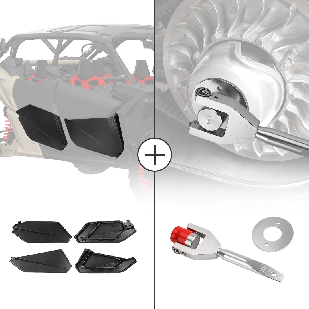 KEMIMOTO Lower Doors Panels & Belt Changing Tool Kit For Can-Am Maverick X3 MAX - $319.98 at Kemimoto.com