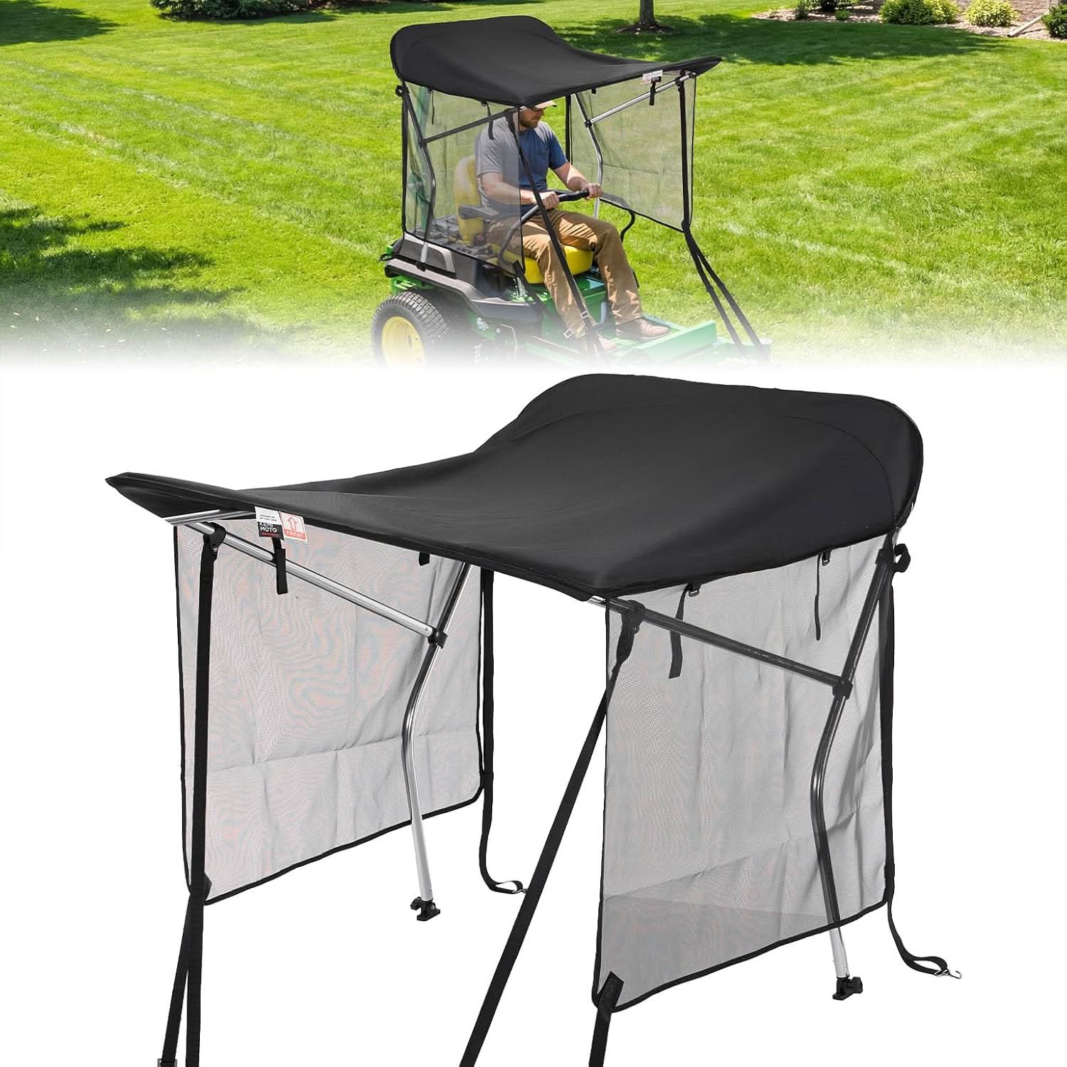 Kemimoto Zero Turn Lawn Mower Sun Shade Canopy with UV Protection for John Deere Cub Cadet Kubota Troy-Bilt - $119.99 at Kemimoto.com