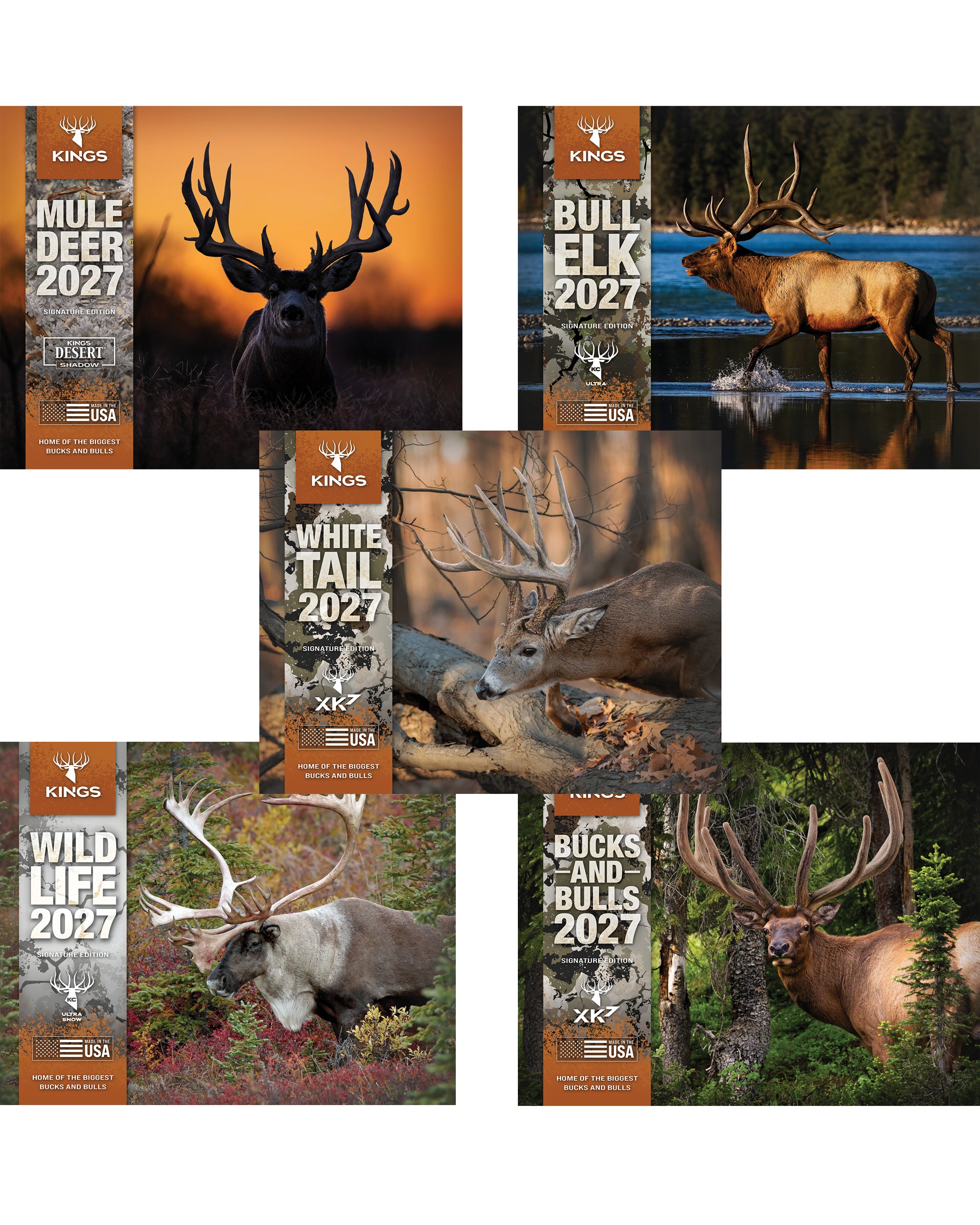 2027 Kings Calendar 5-Pack Bundle