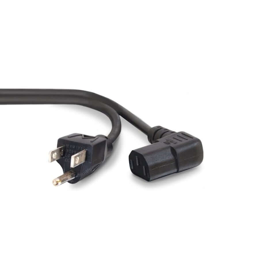 Power Cord, 6' angled plug