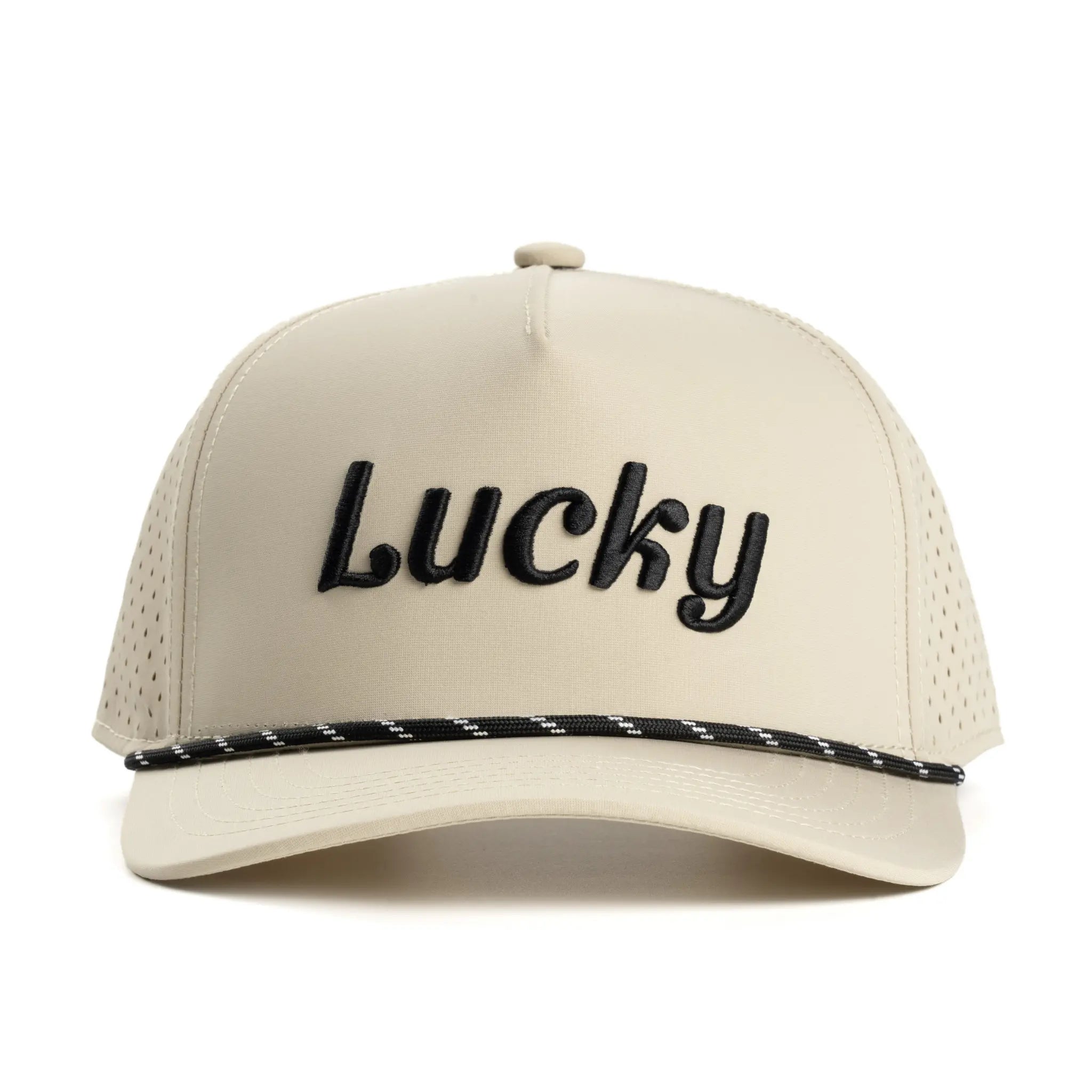Tan Cursive Hat