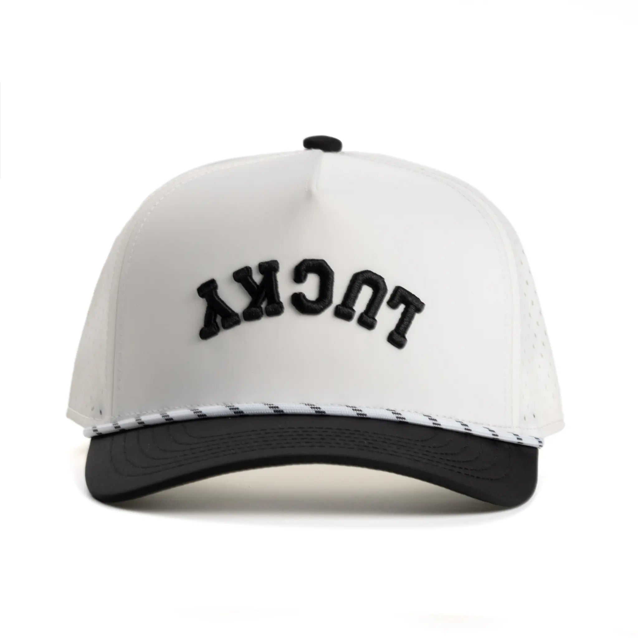 White & Black Upside Down Hat