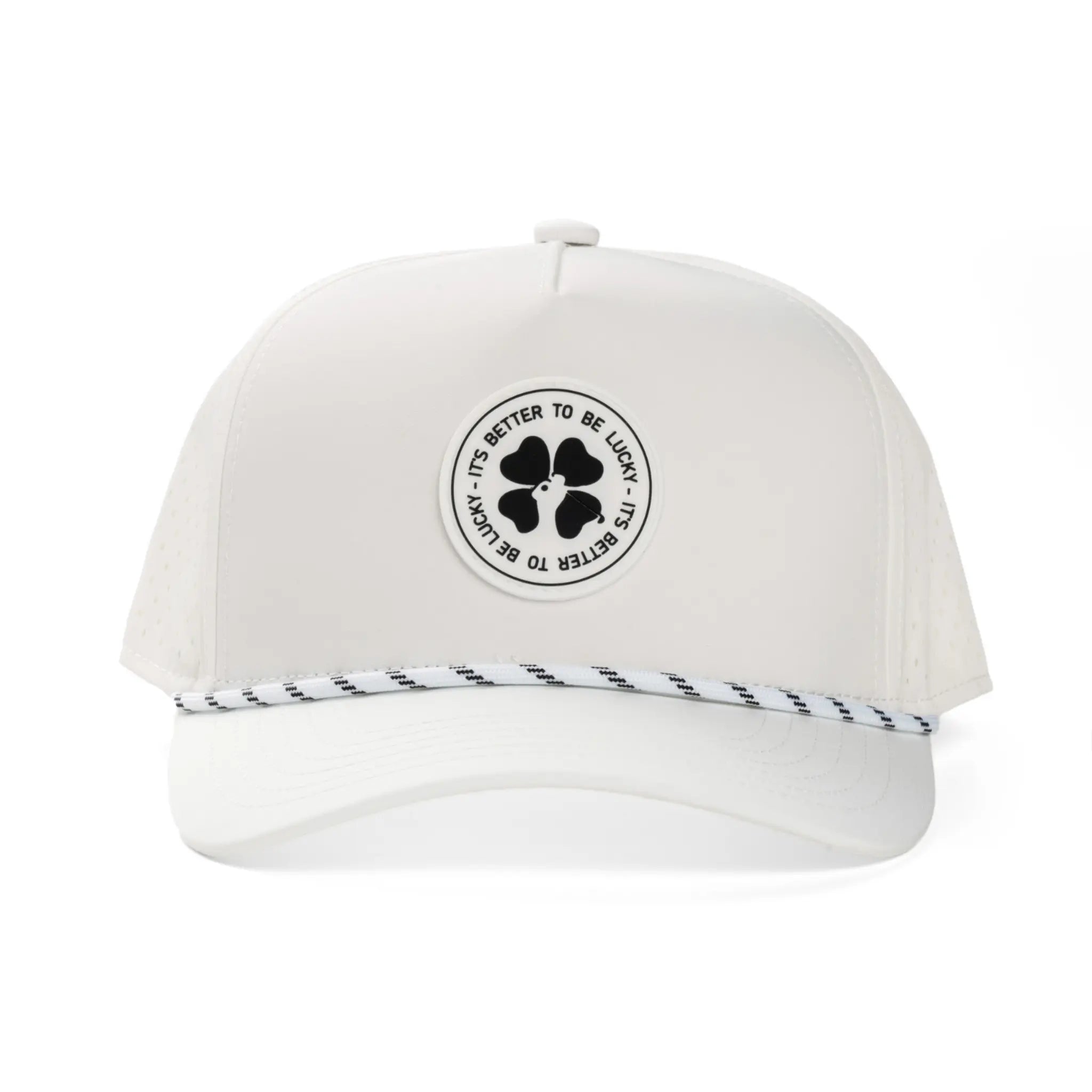 White It's Better To Be Lucky Hat