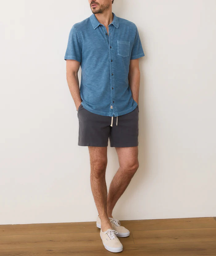 Marine Layer Marine Layer - Vintage Heavy Slub Button Down - Provincial Blue - $88.00 at Maho Shades 