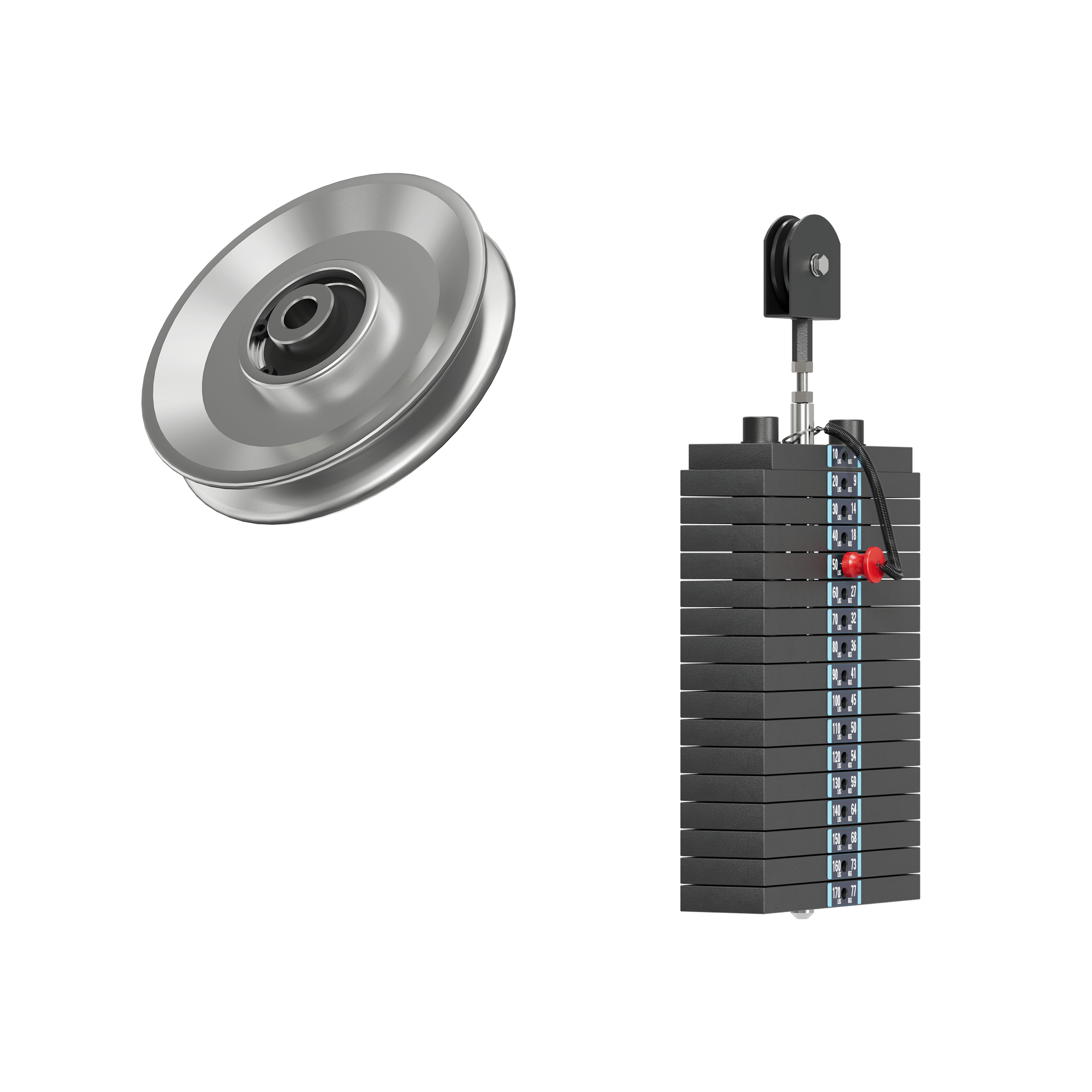 Major Fitness Major Fitness Aluminum Pulley & Weight Stack Bundle - $949.99 at Major Fitness