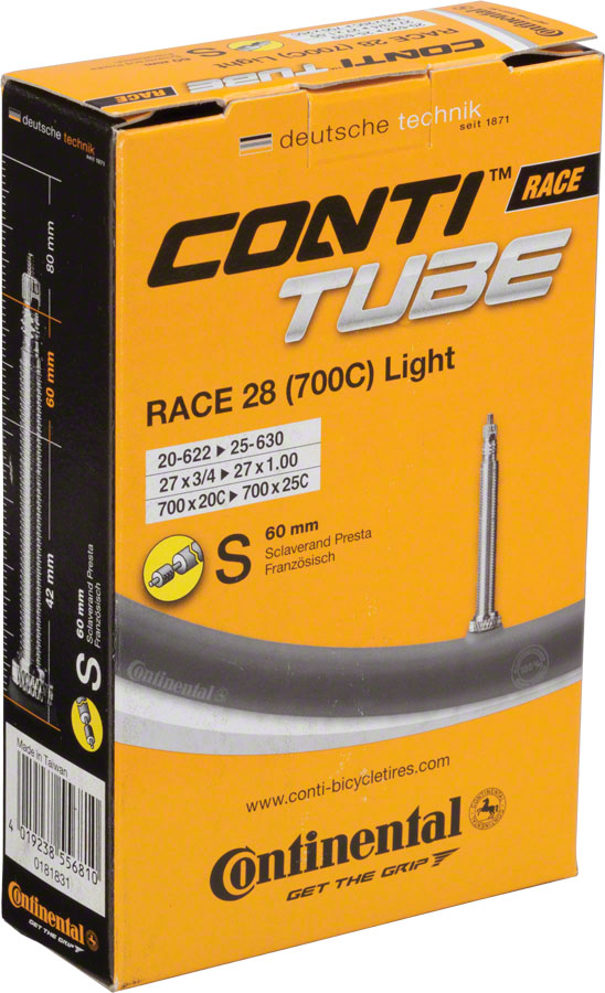 Light Presta Valve Tube (700 x 20-25, 60mm)