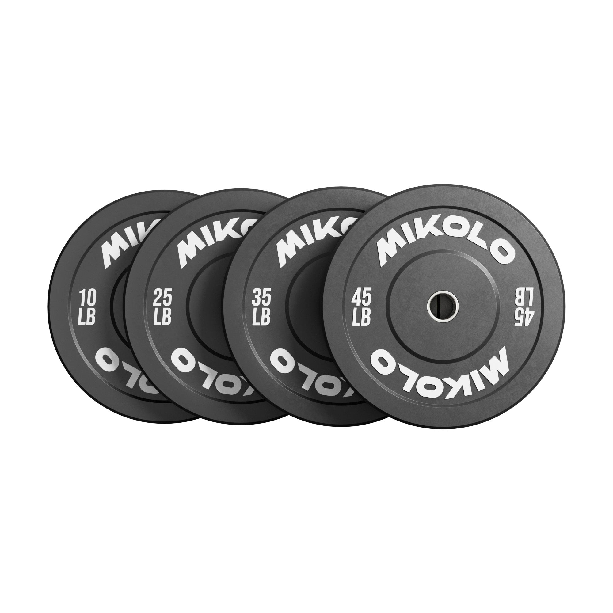 Mikologym Black Bumper Plates WP05 - 230 lbs set - $365.99 at Mikolo