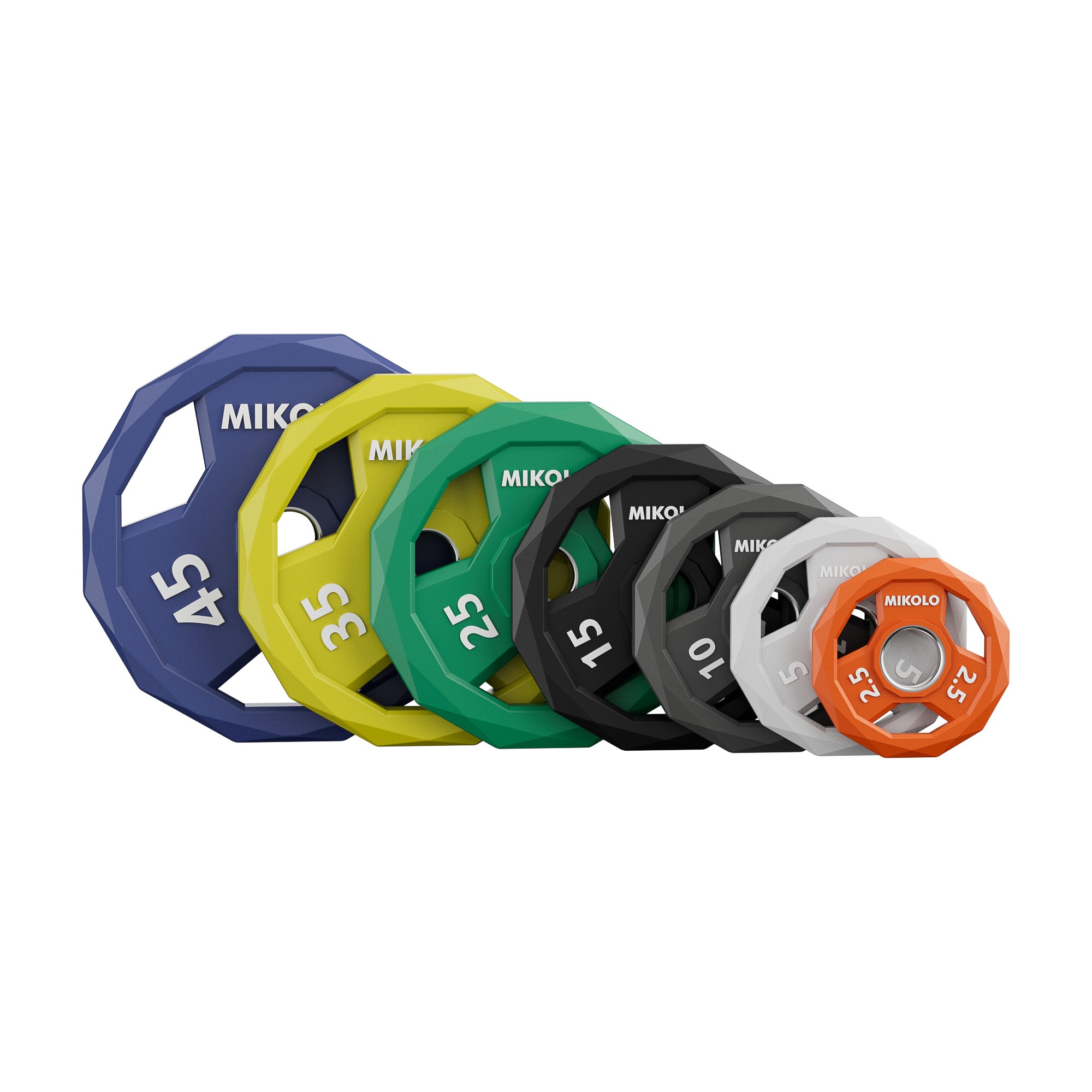 Mikologym Ez-grip Color Rubber Coated Olympic Weight Plates - $46.99 at Mikolo
