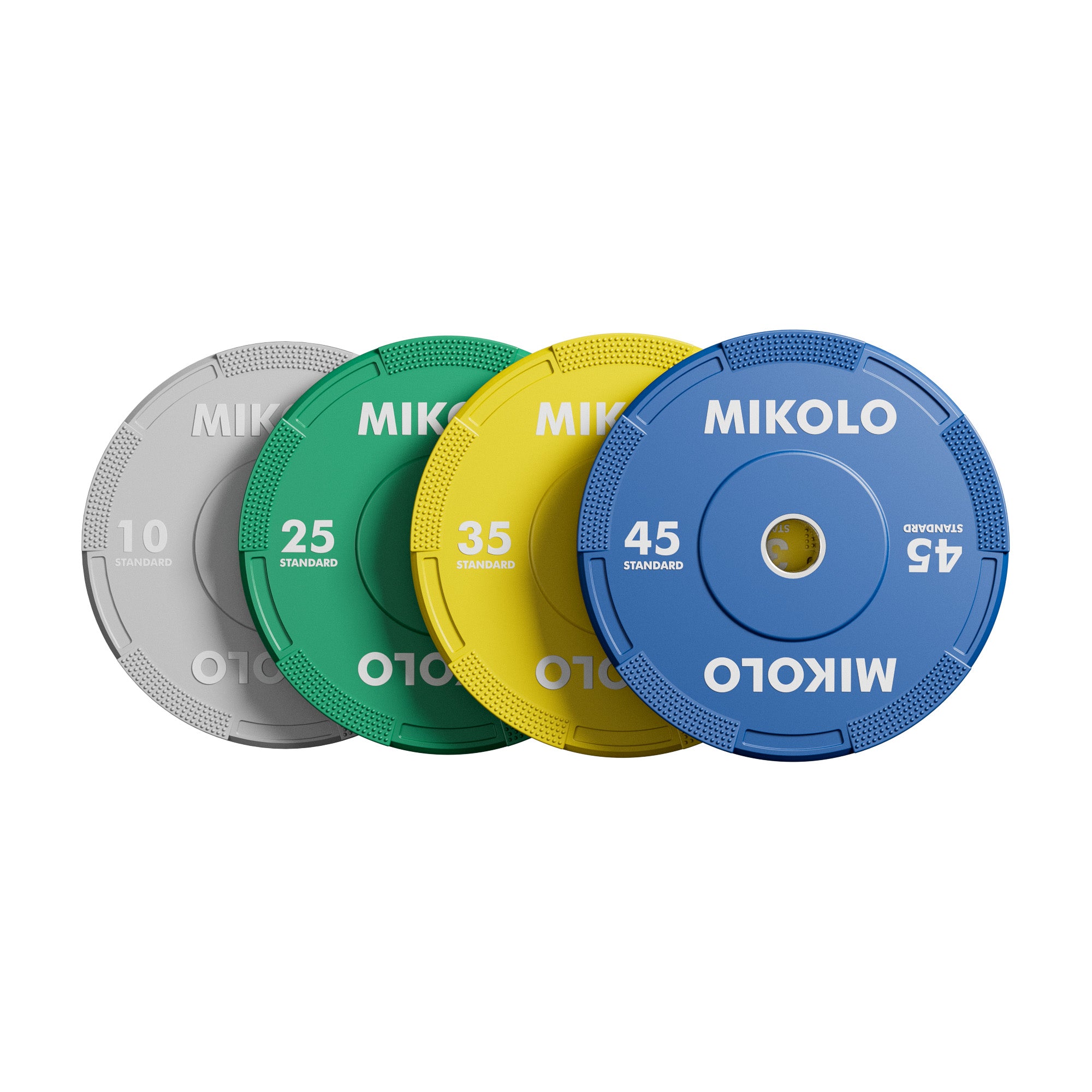 Mikologym EZ Grip Bumper Plates - 230/260 lbs (Color) - Blemished - $129.99 at Mikolo