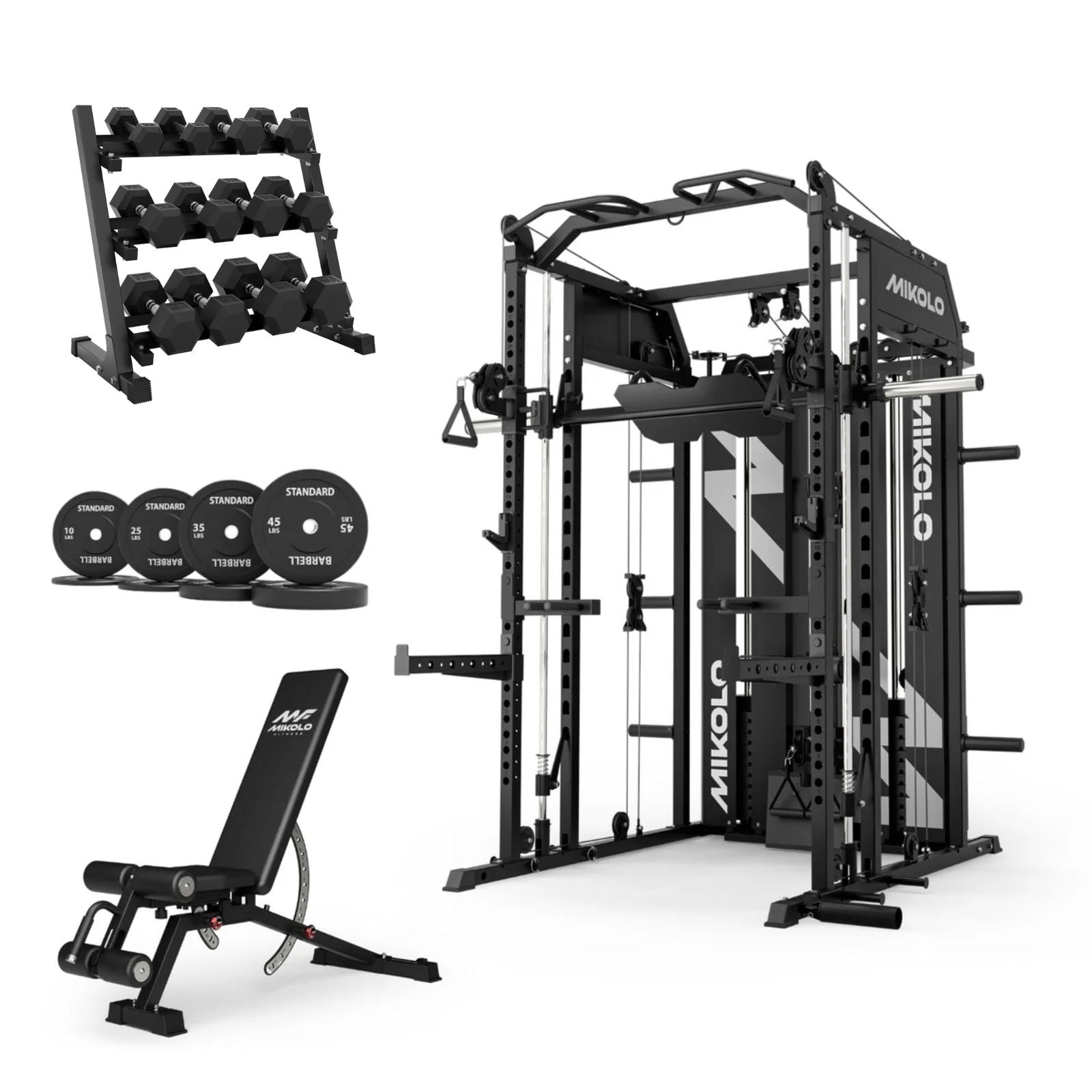 Mikologym HORUS™ Home Gym Pack with 350 lbs Dumbbell Set - $3499.99 at Mikolo