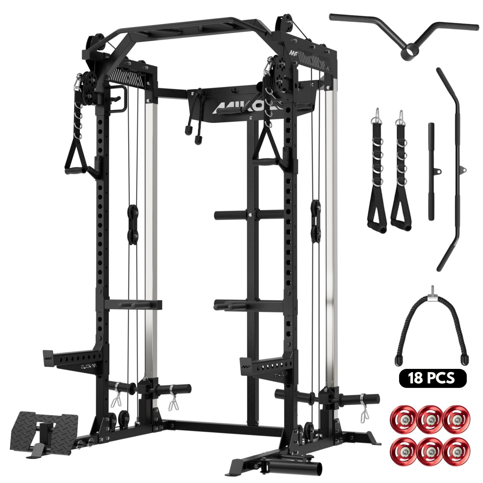 Mikologym HR05-ULTRA Half Rack Functional Trainer - $699.99 at Mikolo