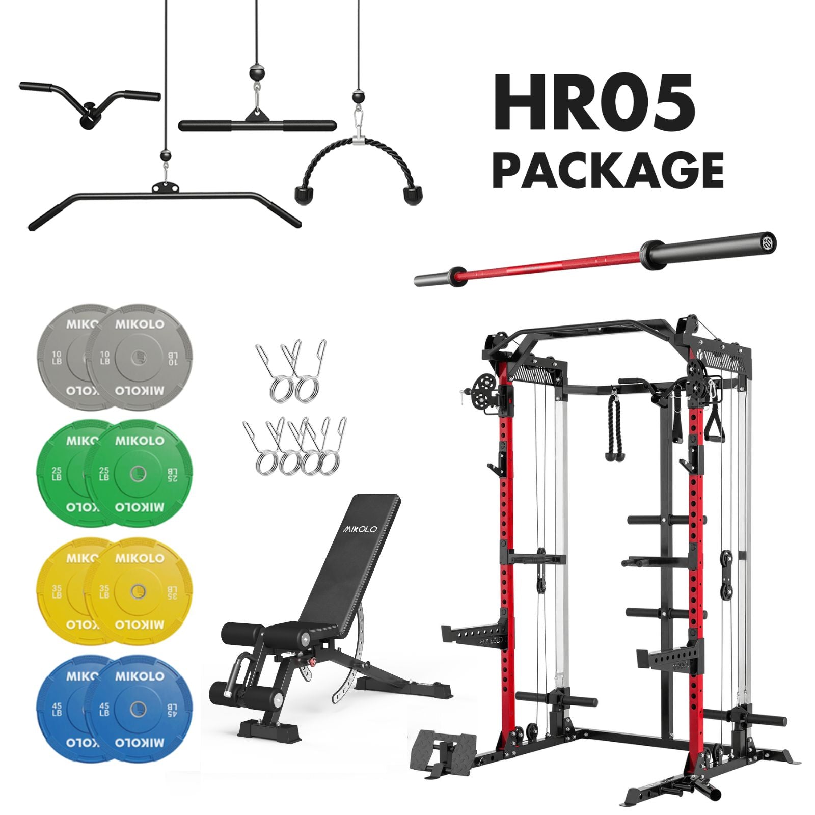 MIKOLO HR05 Home Gym Package