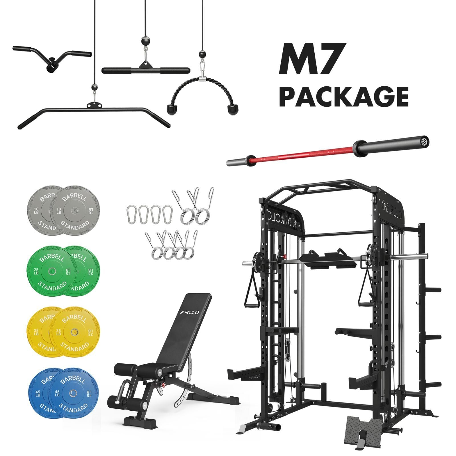 MIKOLO M7 Home Gym Package