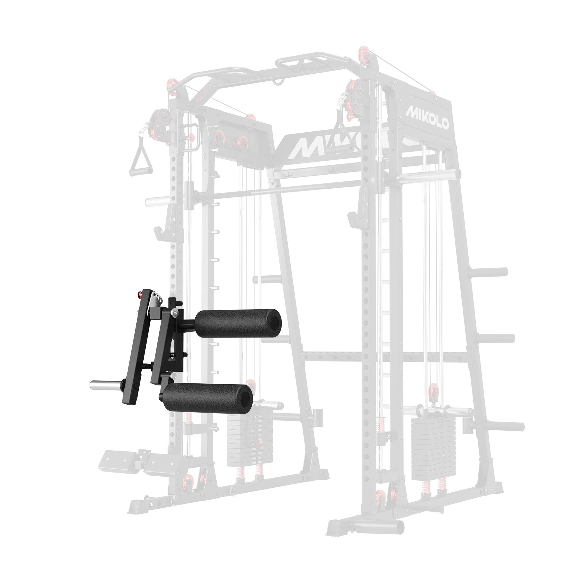 Mikologym Rack Mounted Leg Extension and Curl Attachment - 2"×2" - $299.99 at Mikolo