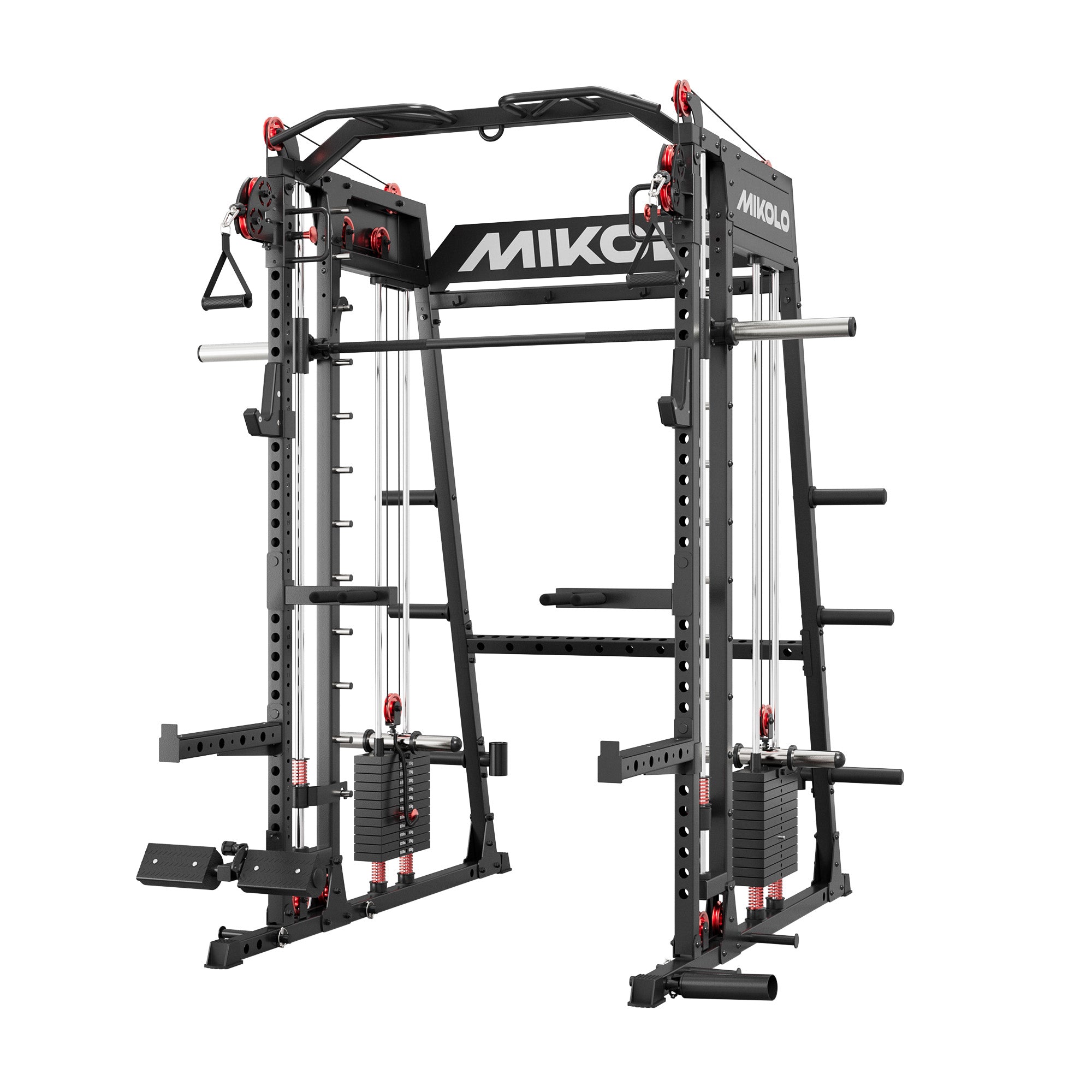 Mikologym M4-2.0 Elite All-In-One Workout Smith Gym Machine with Dual Weight Stacks (UPGRADED) - $1999.99 at Mikolo