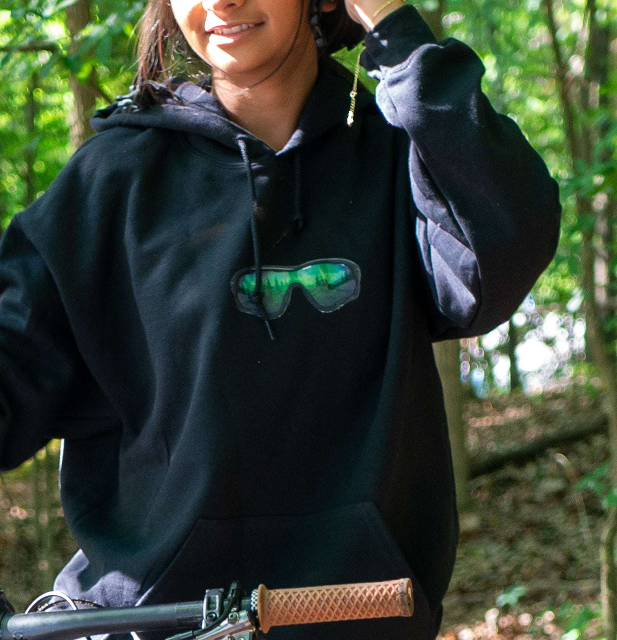 Moxie Cycling Company Hoodie mtb shades graphic - $65.00 at Moxie Cycling Company