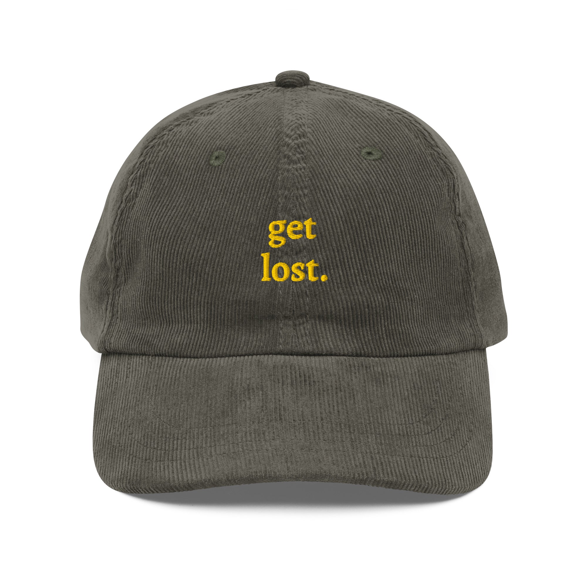Printful Get Lost - Vintage corduroy cap - $29.95 at Outdoor Tech