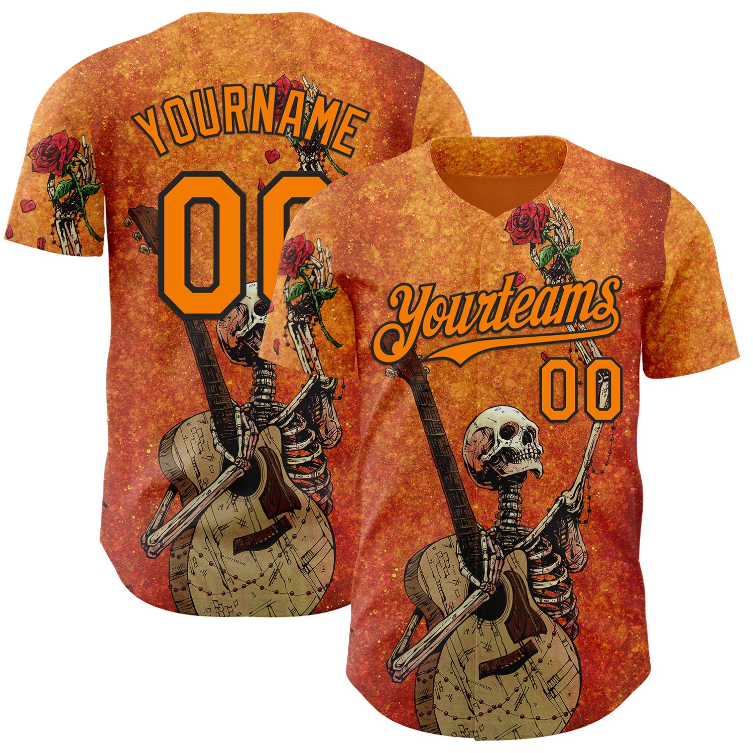 Fansidea-artist-collabs Custom Orange Bay Orange-Black David Lozeau Until The Last Note Authentic Baseball Jersey - $34.99 at Proof Eyewear