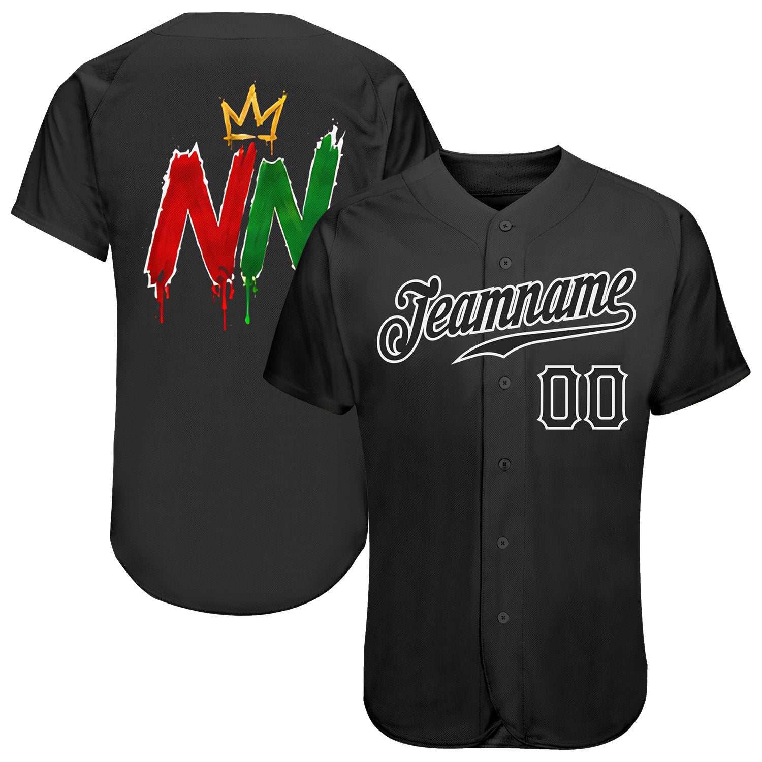 Fansidea-group-collabs Custom Black-White Nasty Nation Daily Authentic Baseball Jersey - $35.99 at Proof Eyewear