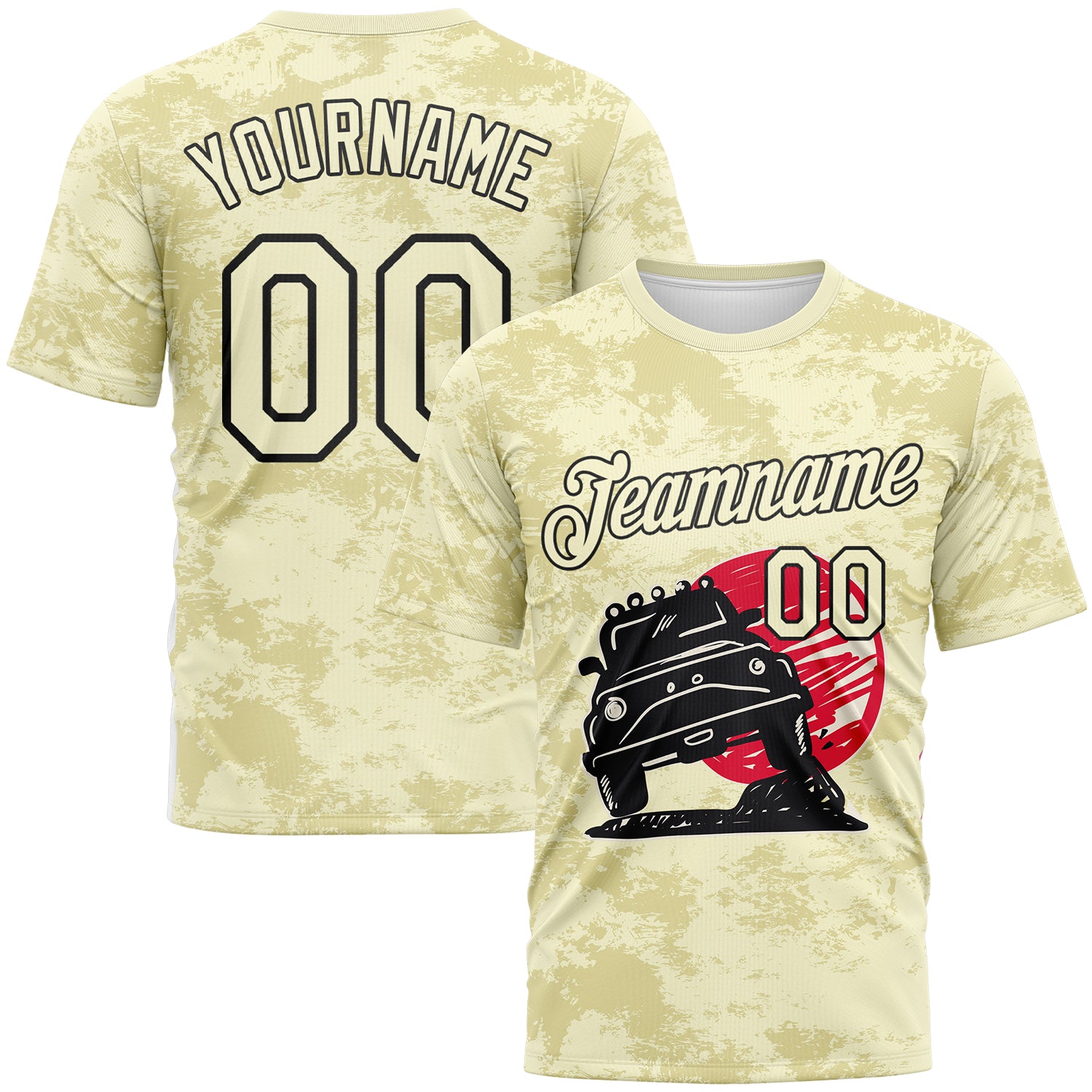 FansIdea Custom City Cream-Black Concept Adventure Off Road Performance T-Shirt - $14.99 at Proof Eyewear