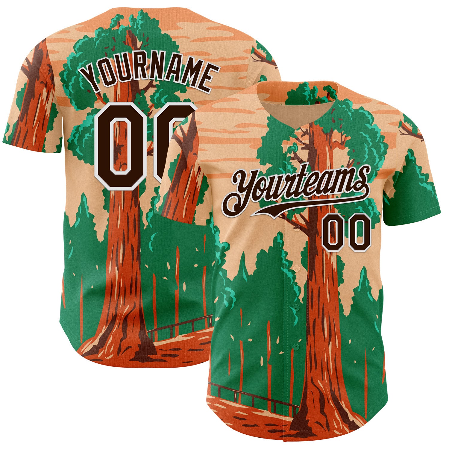 Fansidea-artist-collabs Custom City Cream Brown Green-White Aloysius Patrimonio General Grant Tree WPA Authentic Baseball Jersey - $34.99 at Proof Eyewear