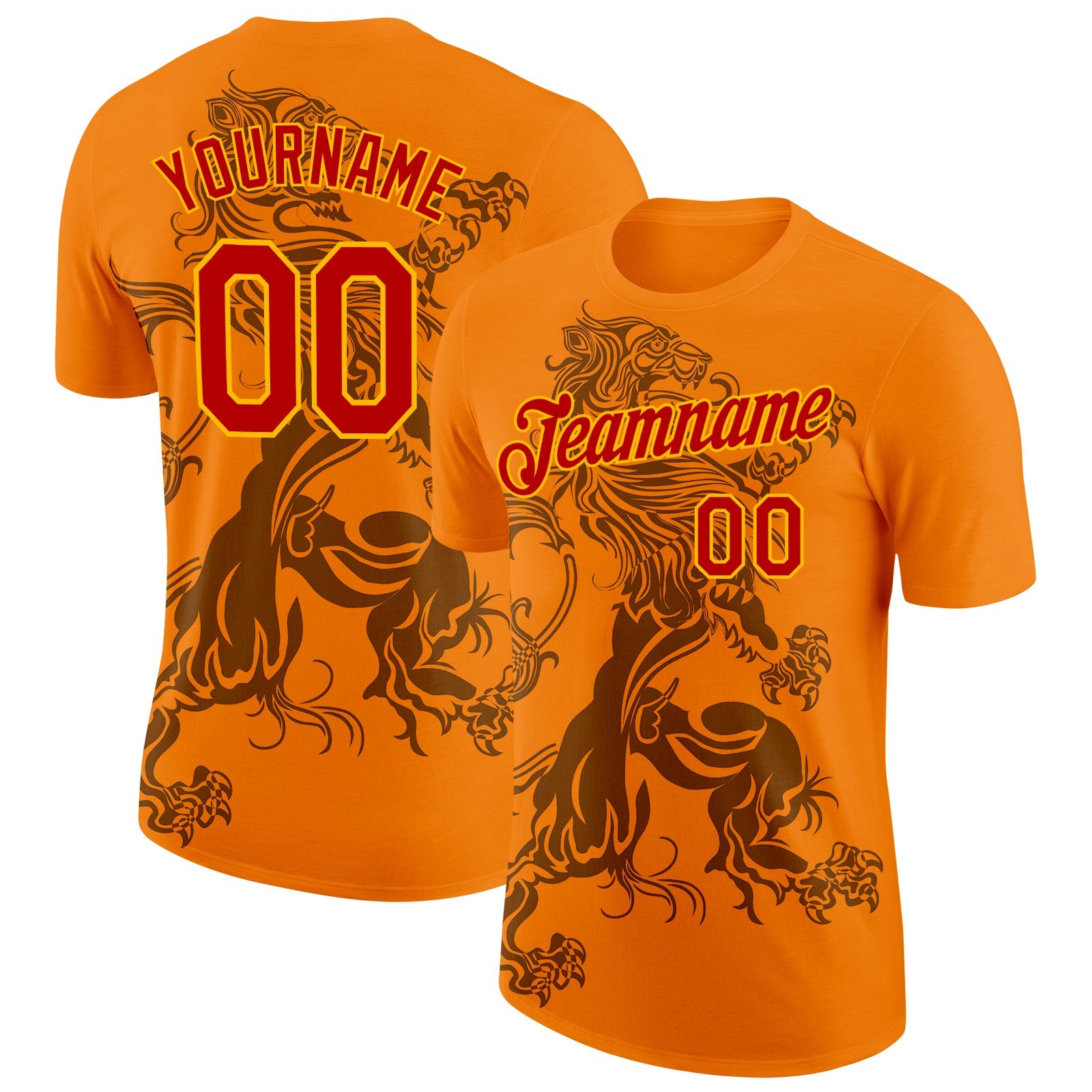 FansIdea Custom Orange Red-Gold Netherlands Soccer Jersey Performance T-Shirt - $14.99 at Proof Eyewear