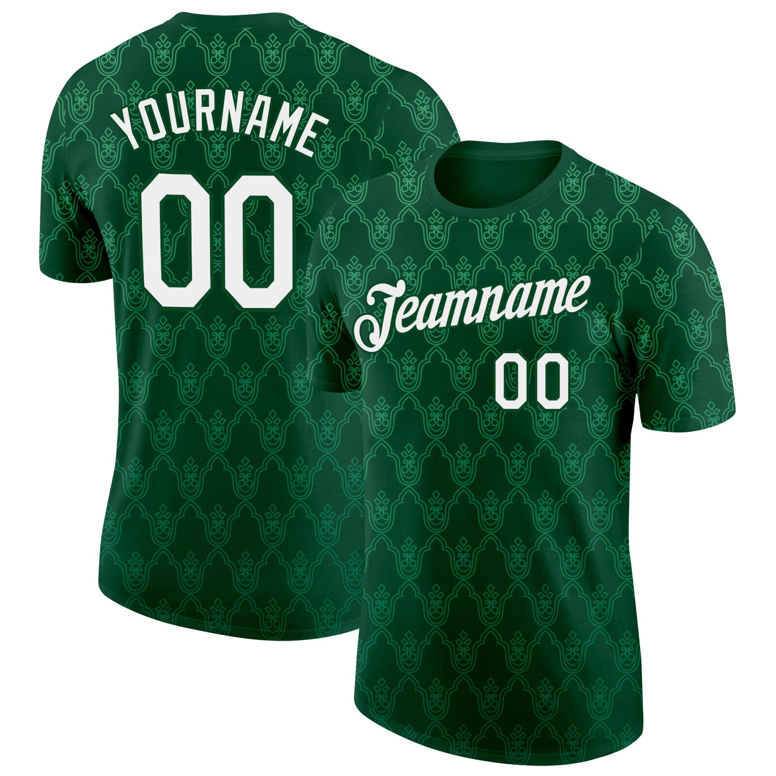 FansIdea Custom Green White Italy Subtle Soccer Jersey Performance T-Shirt - $14.99 at Proof Eyewear