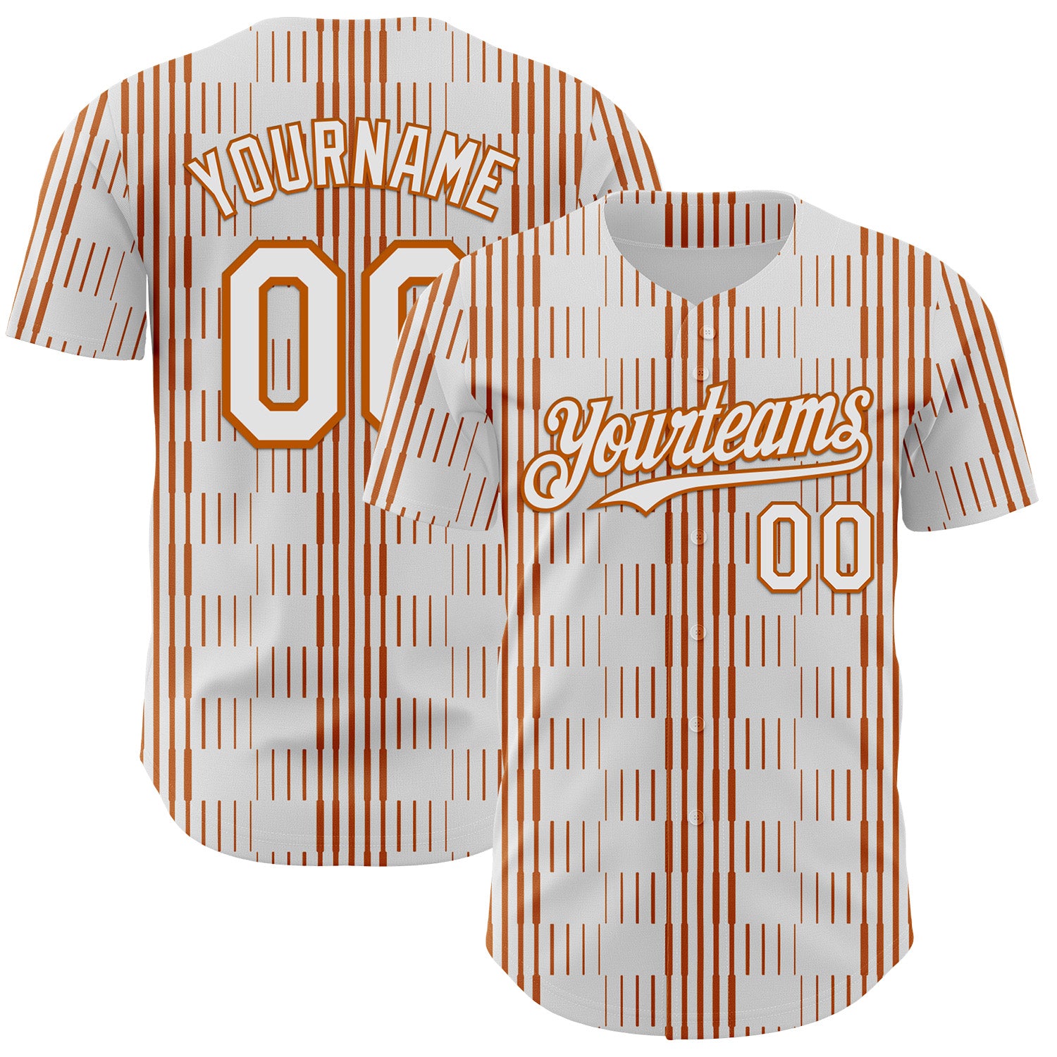FansIdea Custom White Texas Orange Texas Flag Stripe City Edition Authentic Baseball Jersey - $29.99 at Proof Eyewear