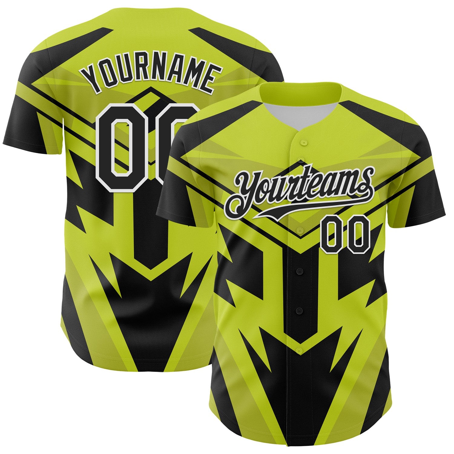 FansIdea Custom Black White-Green Car Racing Formula Auto Motorsport Authentic Baseball Jersey - $29.99 at Proof Eyewear