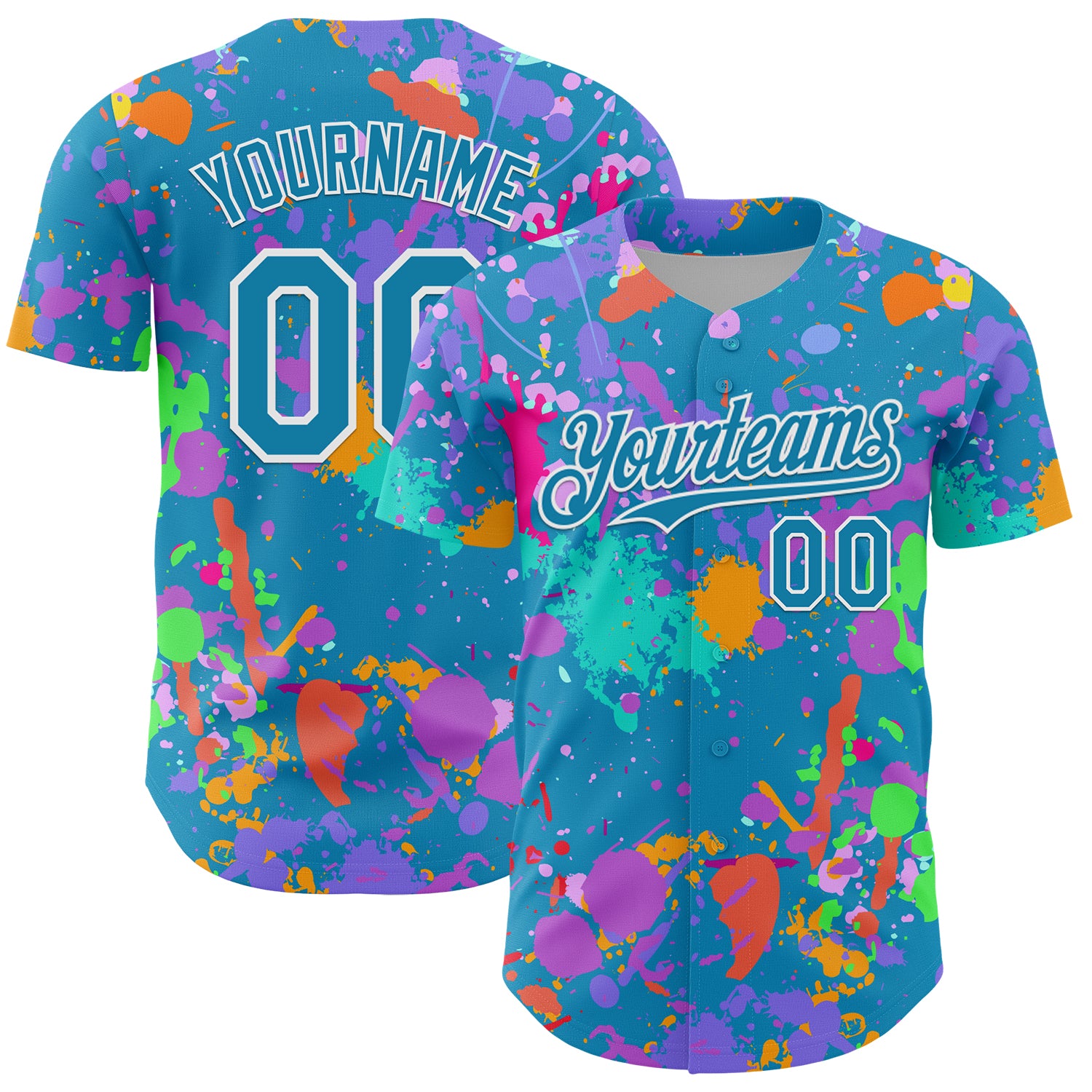 FansIdea Custom Graffiti Pattern Panther Blue-White Authentic Baseball Jersey - $29.99 at Proof Eyewear