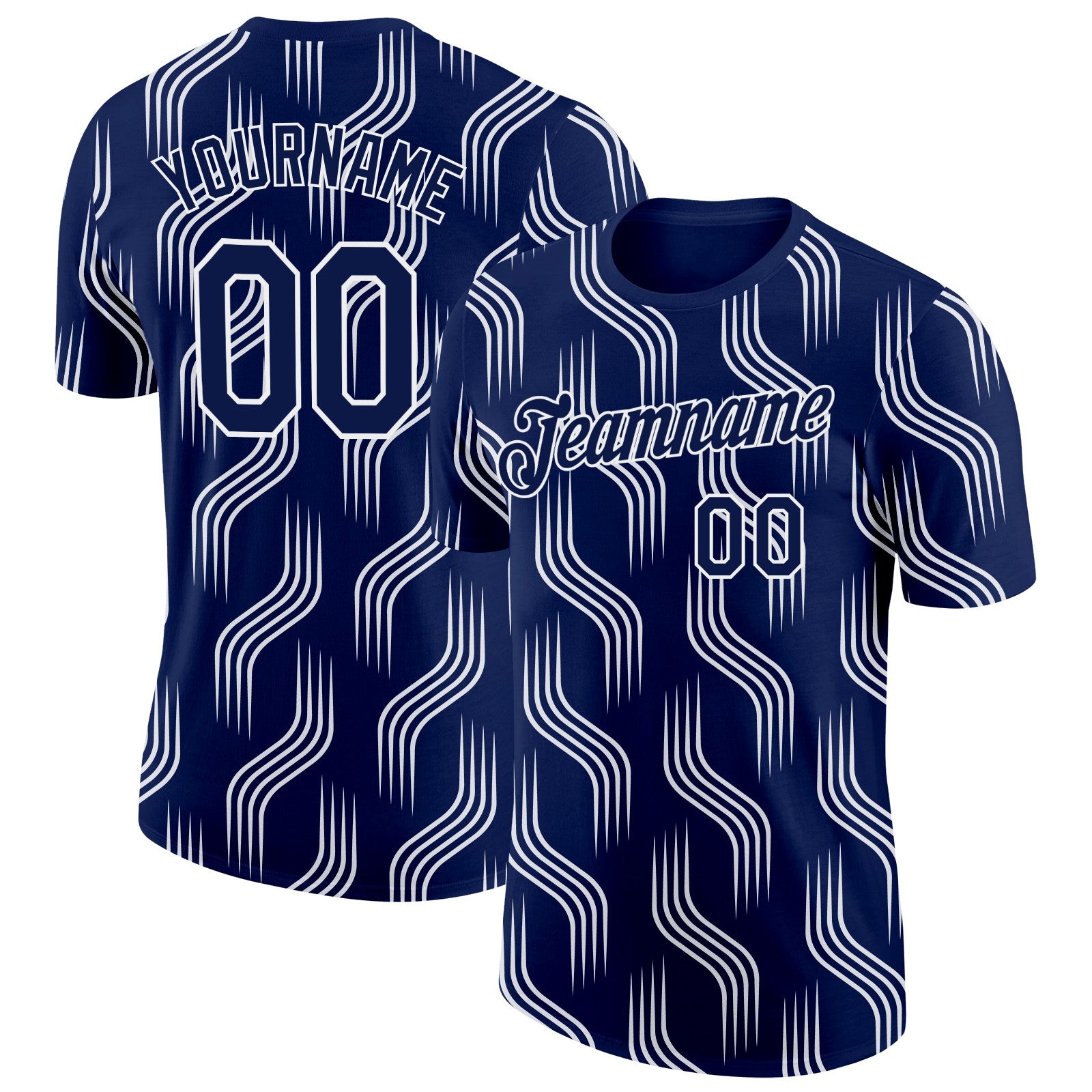 FansIdea Custom Navy White Scotland Lines Performance T-Shirt - $14.99 at Proof Eyewear