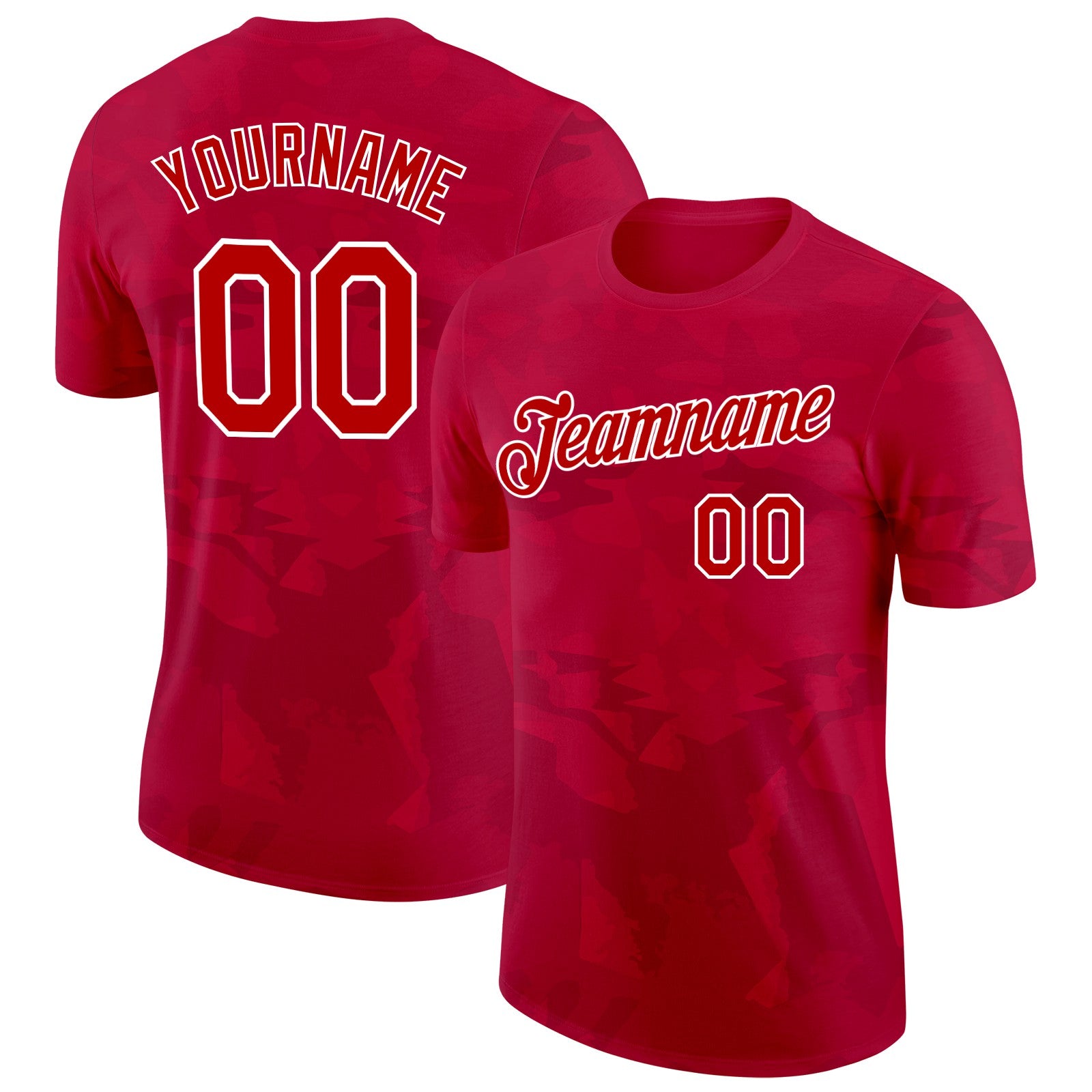 FansIdea Custom Red White Albania Abstract Pattern Soccer Jersey Performance T-Shirt - $14.99 at Proof Eyewear