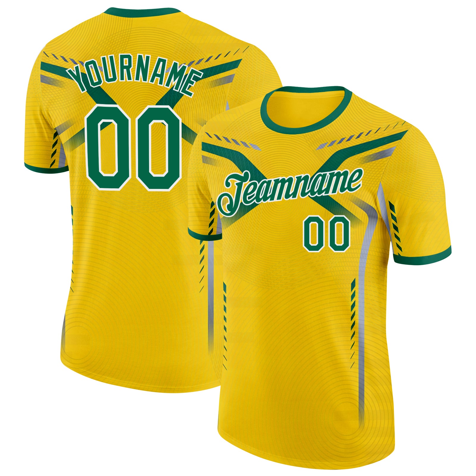 FansIdea Custom Yellow Green-White Australian Soccer Jersey Performance T-Shirt - $14.99 at Proof Eyewear