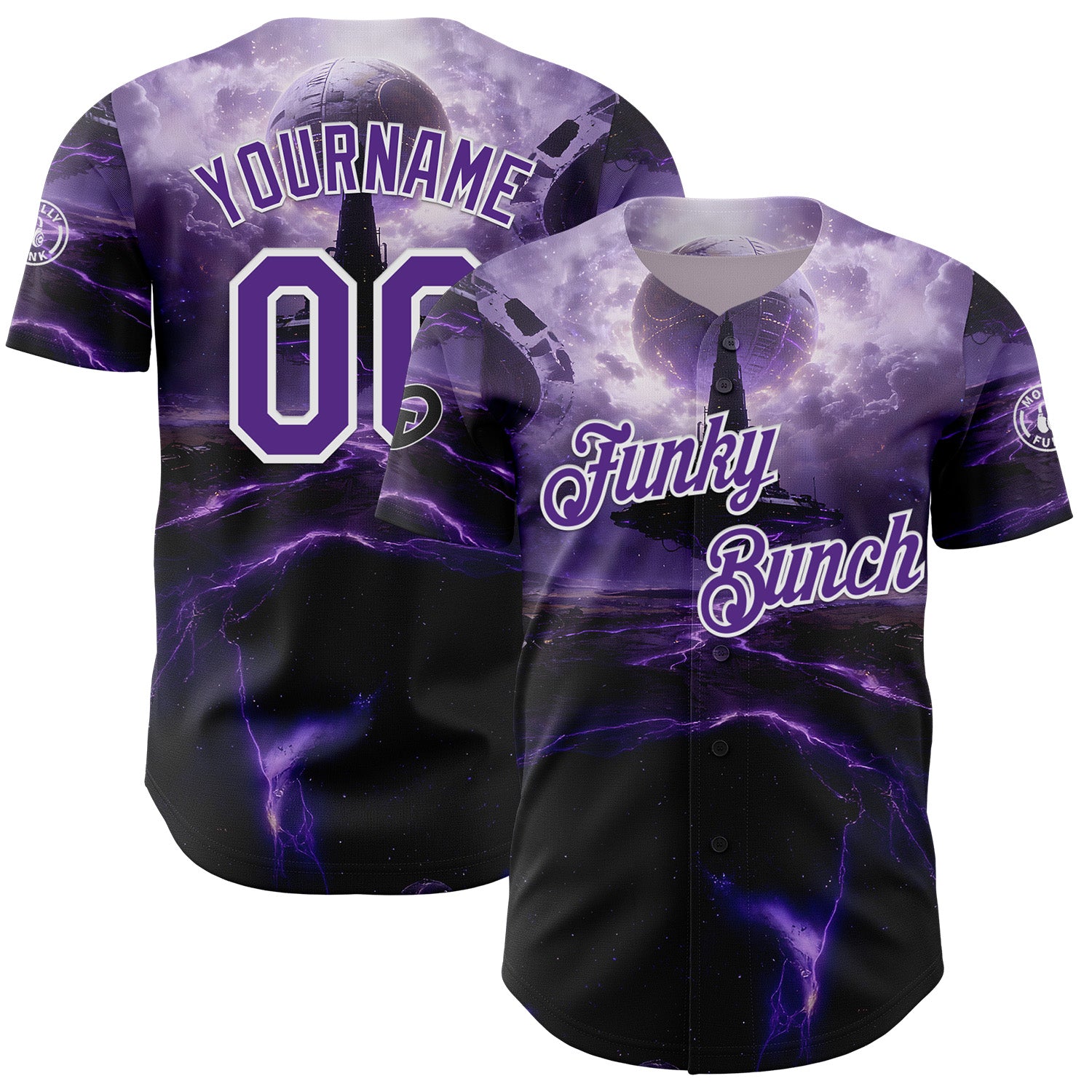 Fansidea-group-collabs Custom Purple Black-White Authentic Baseball Good Game Family Community Molly Funky Bunch Jersey - $52.96 at Proof Eyewear