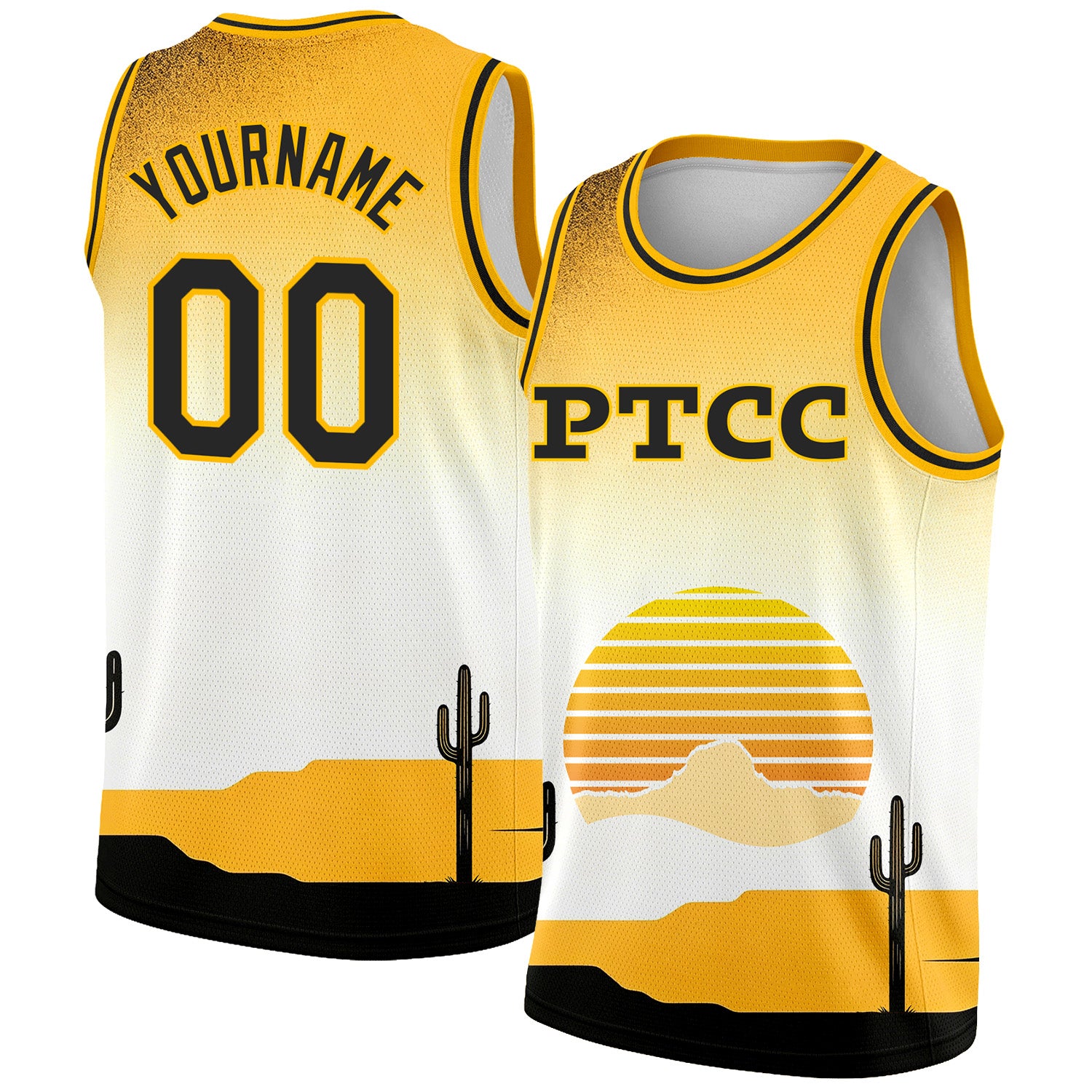 Fansidea-group-collabs Custom White Black-Gold PTCC Authentic Basketball Jersey - $29.99 at Proof Eyewear