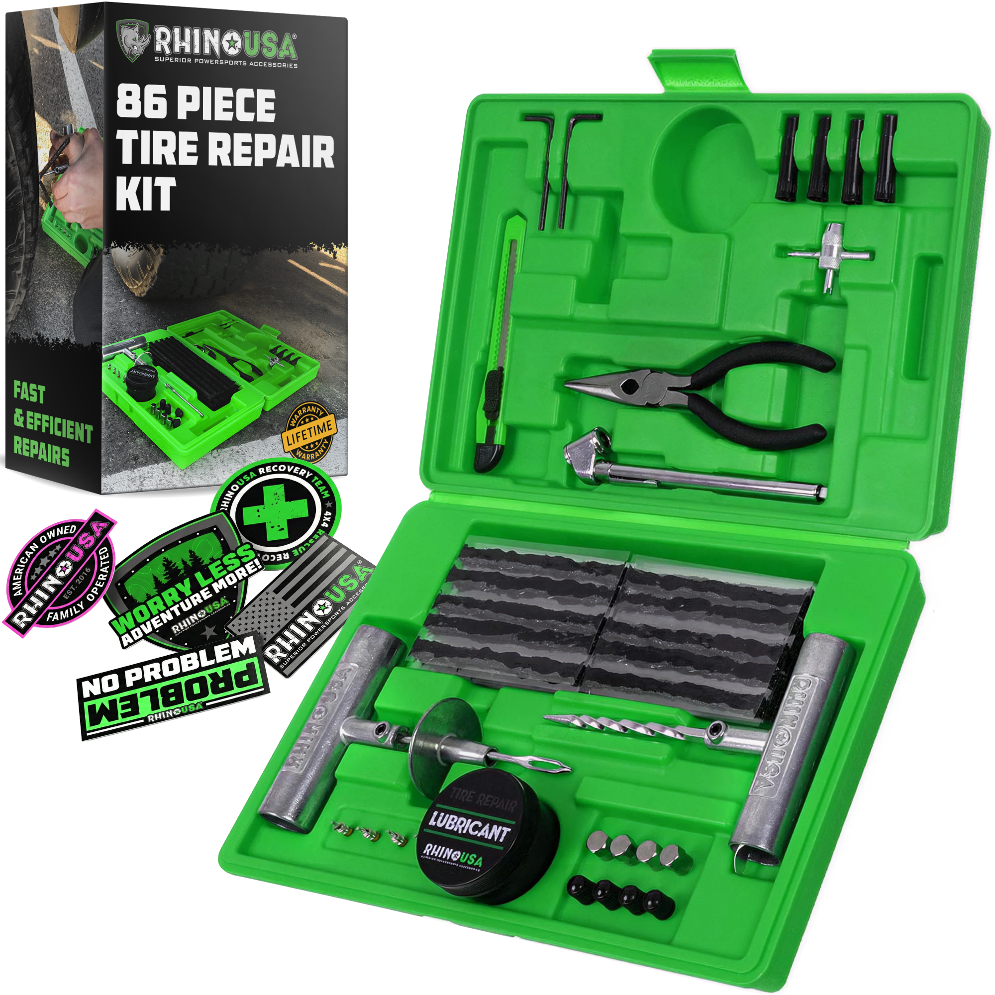 Rhino USA, Inc. 86 Piece Tire Repair Kit - $34.90 at Rhino USA