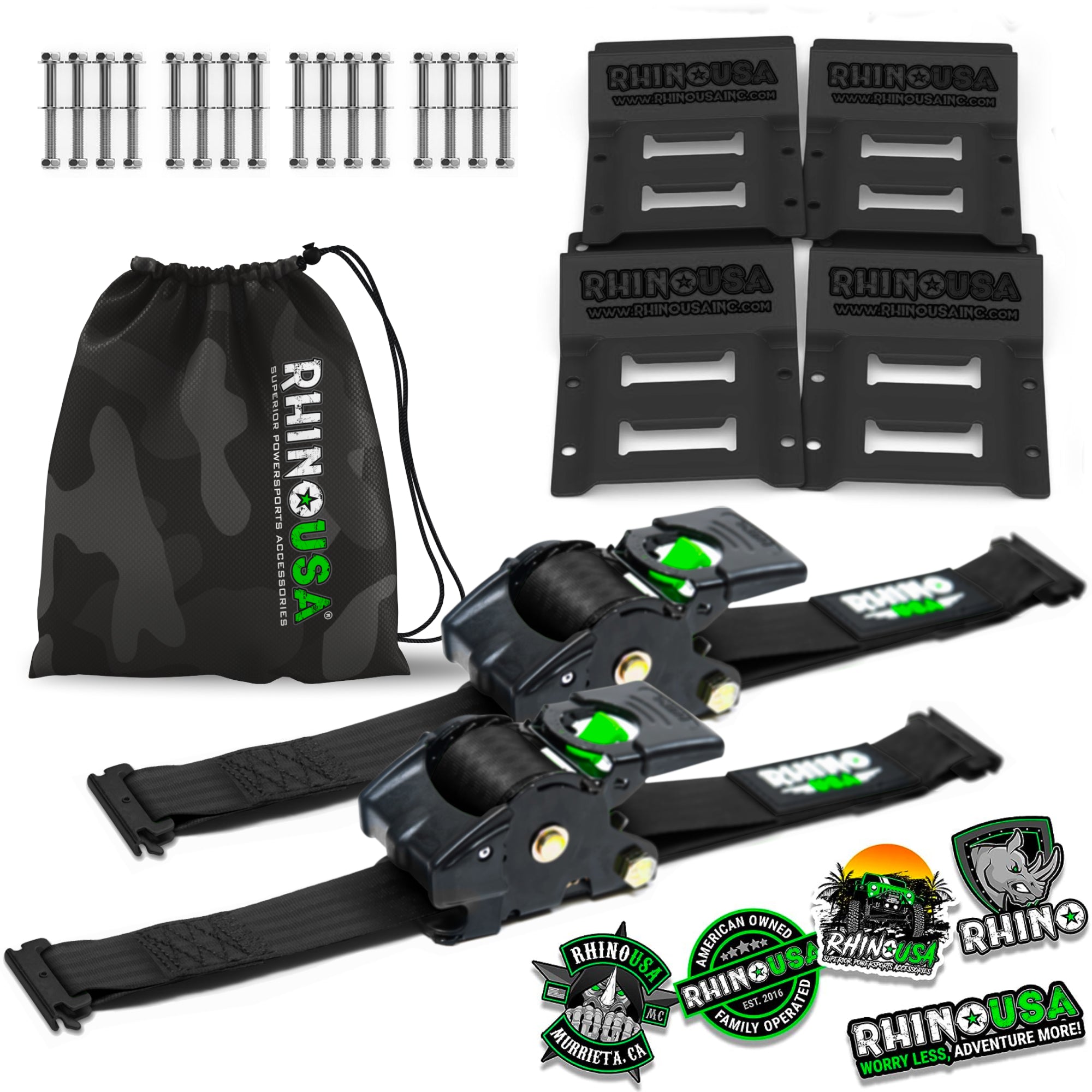 Rhino USA Retractable UTV Wheel Chock Tie-Down Kit - $99.90 at Rhino USA