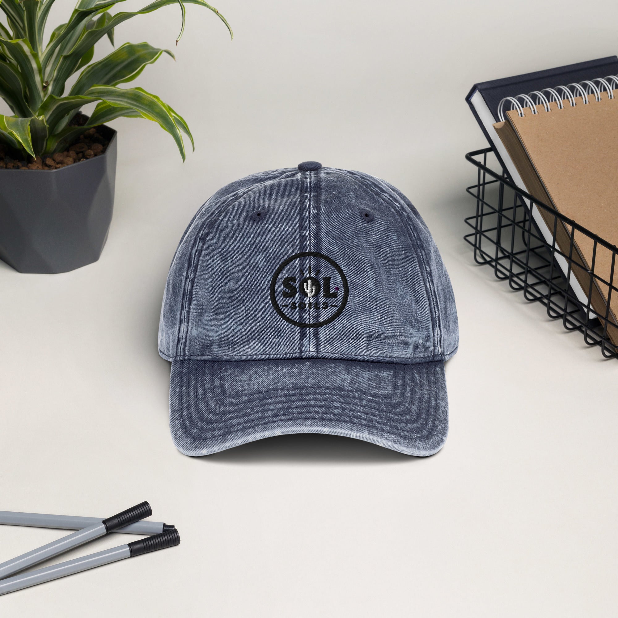 Sol Soils Sol Logo Vintage Dad Hat - $29.99 at Sol Soils