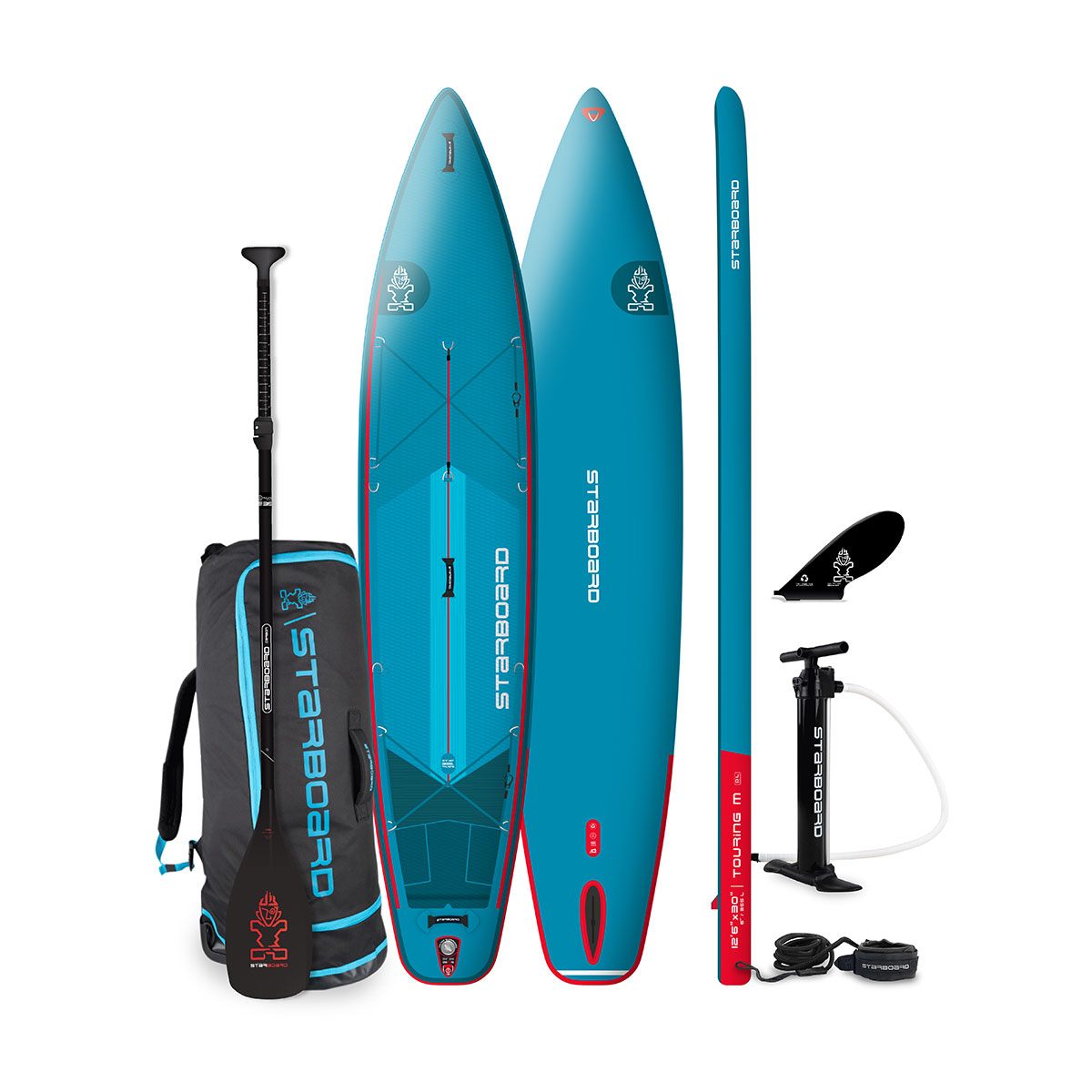 12'6" x 30" Touring Deluxe Lite Inflatable SUP Package