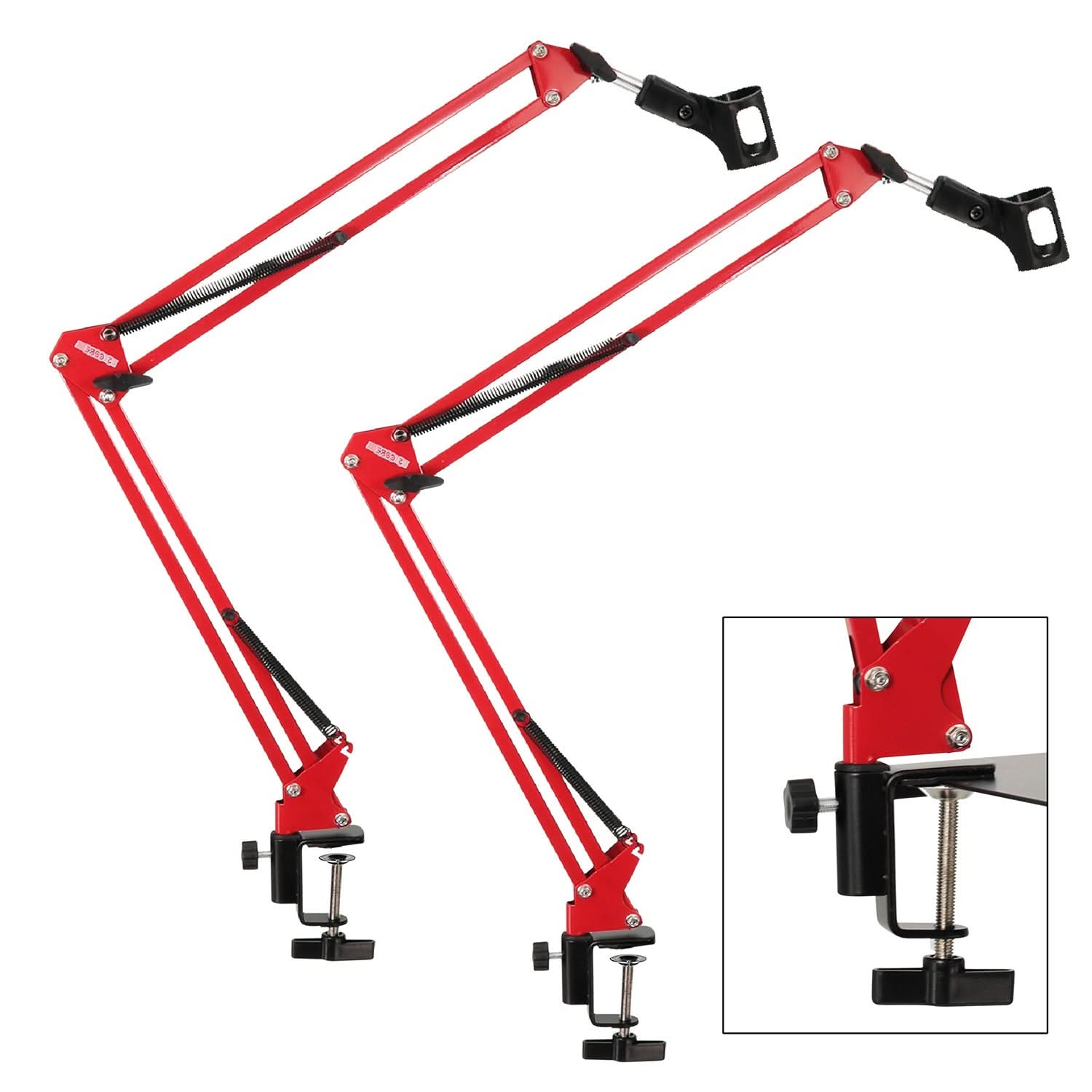 Sundaze Rays 5Core Microphone Boom Arm Desk Mic Stand Adjustable Clamp Suspension Boom Stands RED - $41.17 at Sundaze