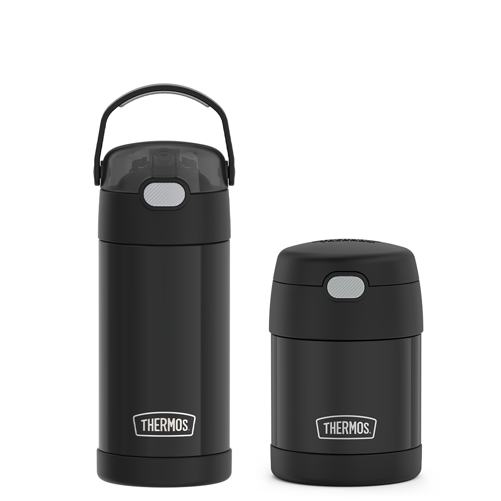 Thermos Brand 12oz FUNtainer® Water Bottle & 10oz Food Jar Bundle - Matte Black - $27.99 at Thermos L.L.C.