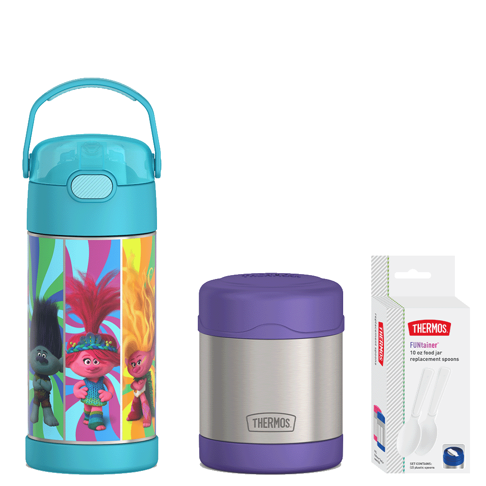 Thermos Brand 12oz Trolls FUNtainer® Water Bottle & 10oz Food Jar Bundle - $24.99 at Thermos L.L.C.