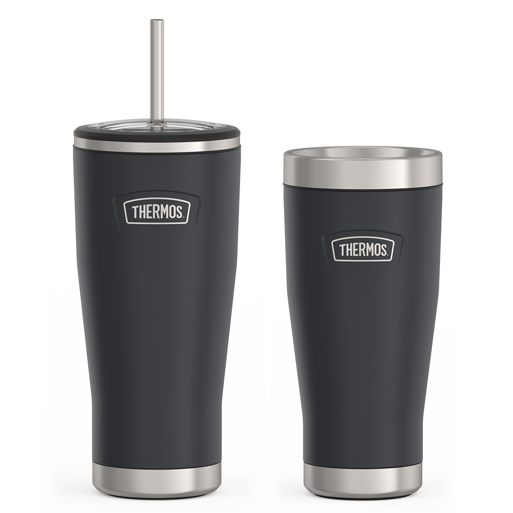 Thermos Brand 24oz Cold Tumbler with Straw & 16oz Travel Tumbler Bundle - Granite - $41.99 at Thermos L.L.C.