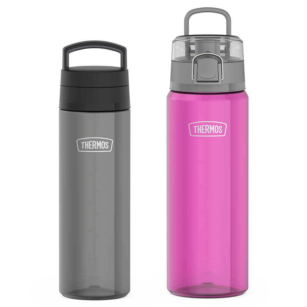 Thermos Brand 26oz Screw Top Lid & 32oz Spout Lid Tritan™ Water Bottle Bundle - Smoke & Aubergine - $23.99 at Thermos L.L.C.